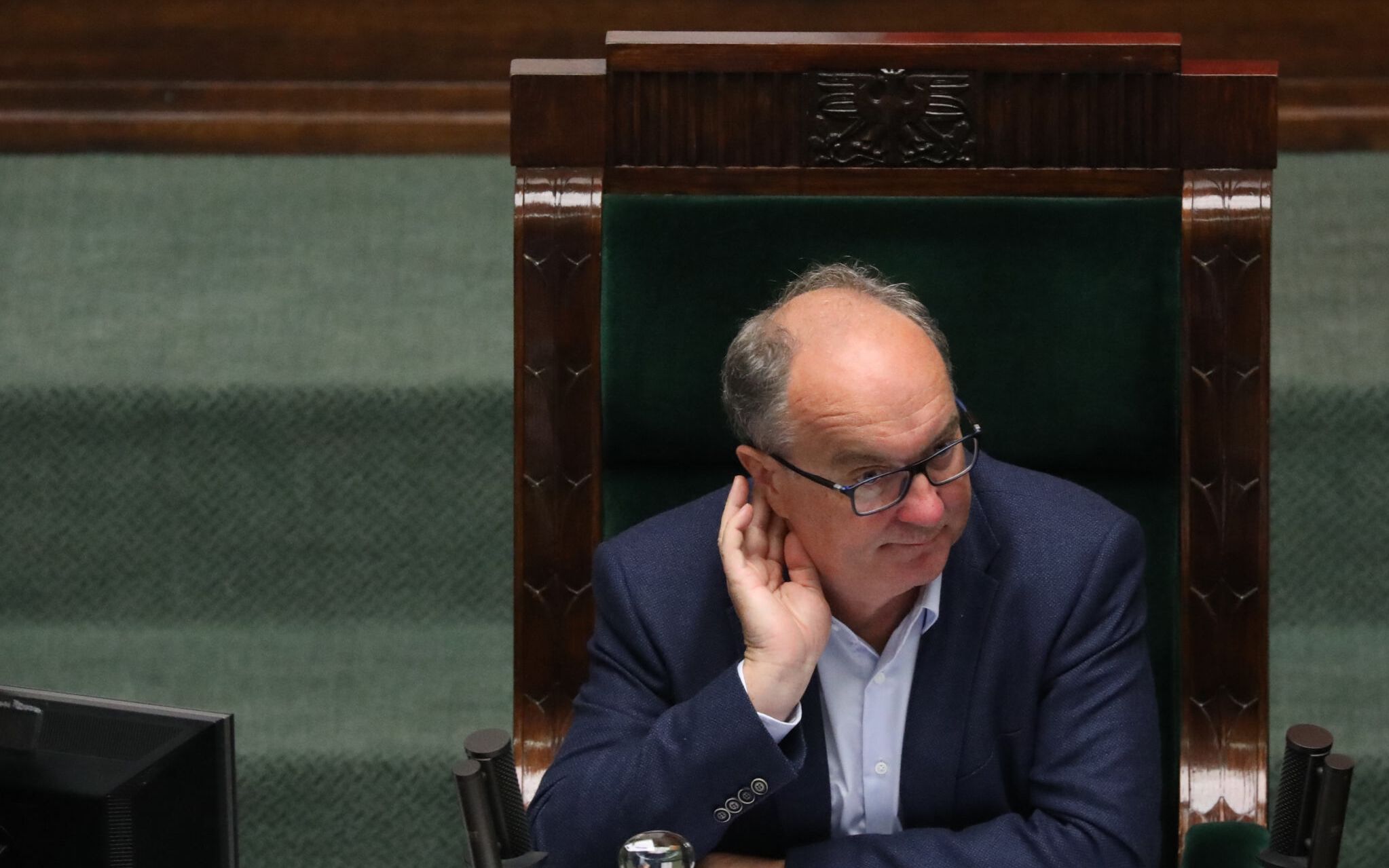 16.07.2020 Warszawa , ulica Wiejska . Sejm . Wicemarszalek Sejmu Wlodzimierz Czarzasty podczas zapytan poselskich .
Fot. Slawomir Kaminski / Agencja Gazeta