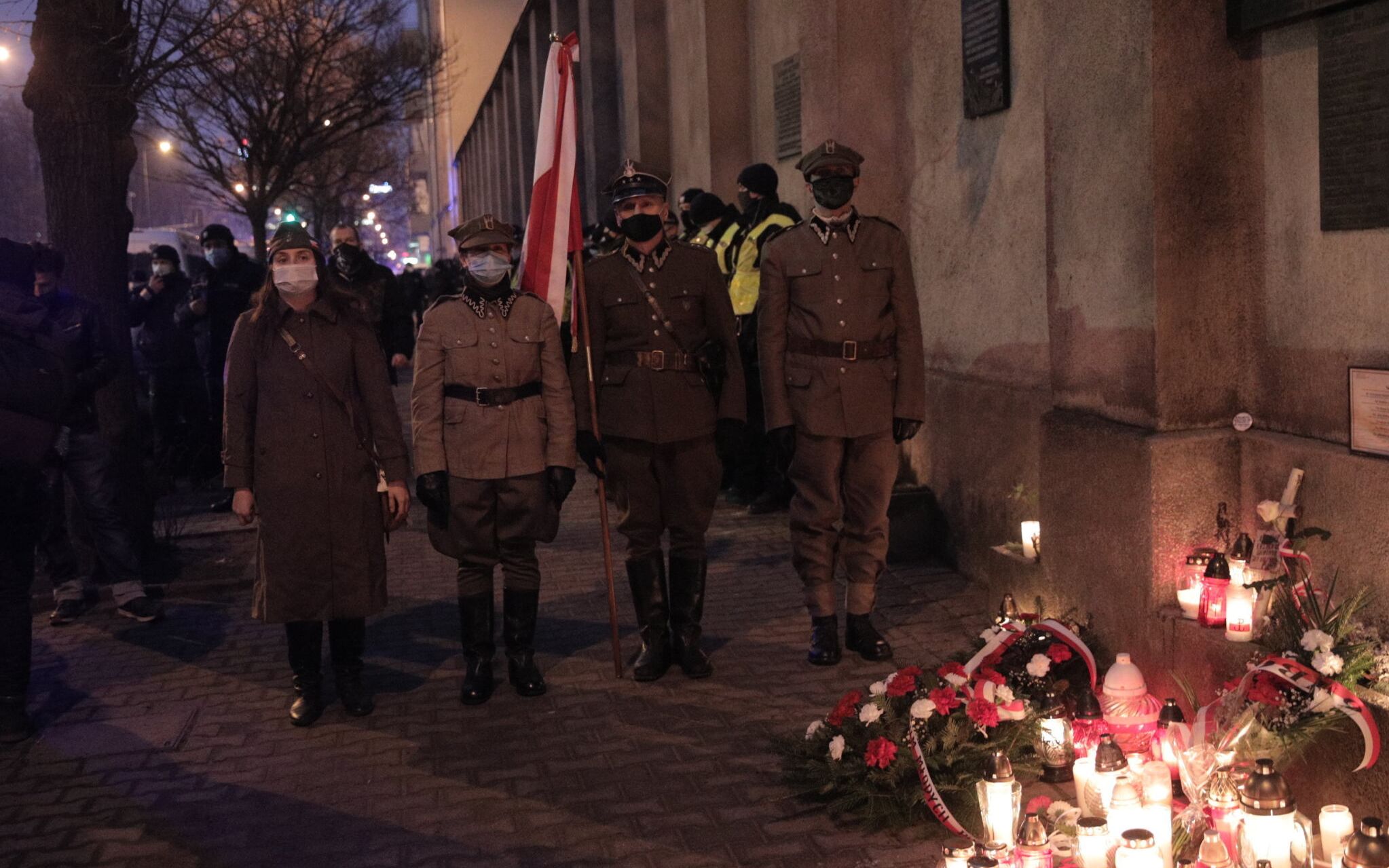 01.03.2021 Warszawa , ulica Rakowiecka .  Narodowy Dzien Pamieci '' Zolnierzy Wykletych ''. Muzeum Zolnierzy Wykletych i Wiezniow Politycznych PRL , dawny areszt sledczy .
Fot. Jedrzej Nowicki / Agencja Gazeta