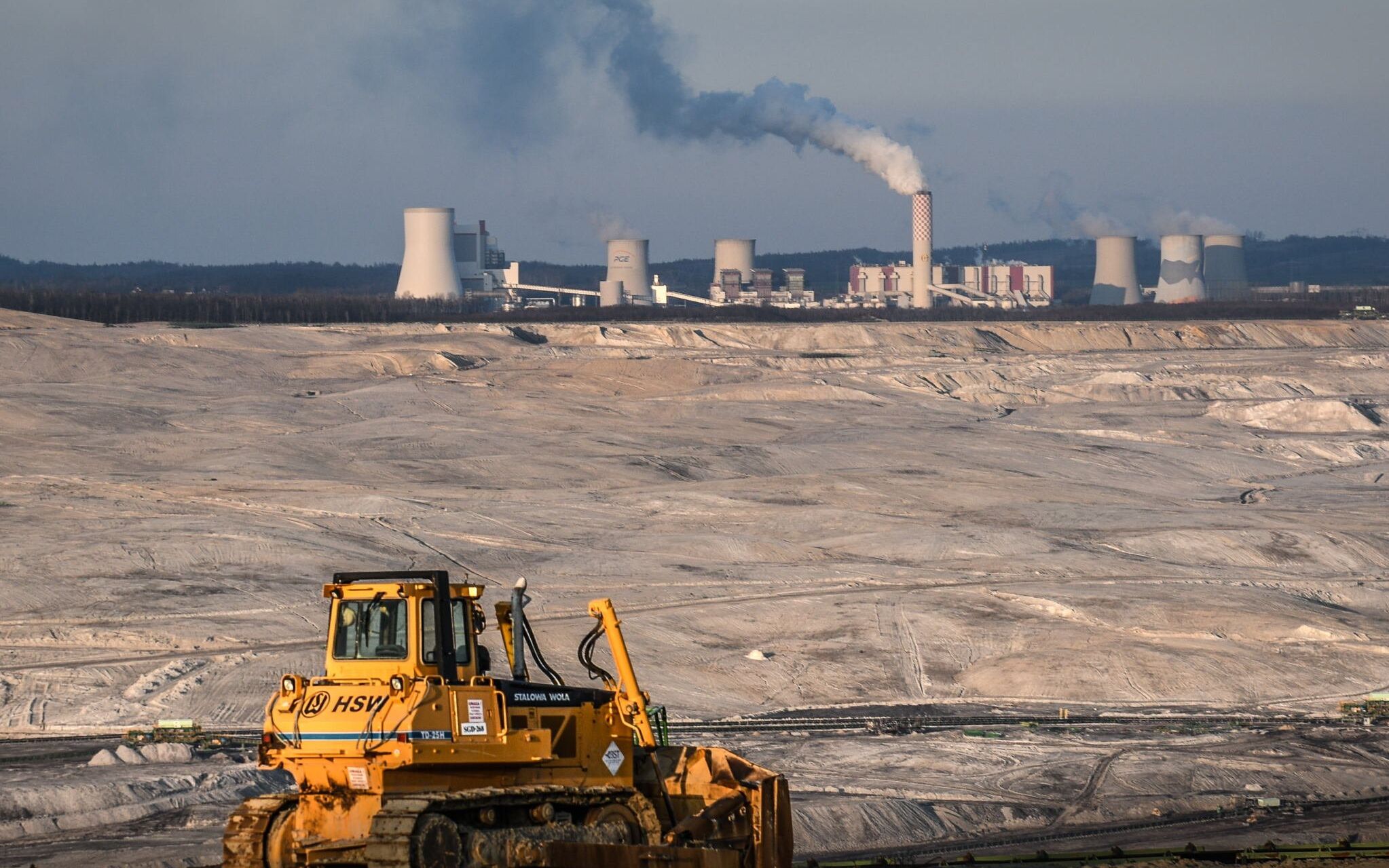 17.01.2020 , Bogatynia . Odkrywka wegla brunatnego Turow .
Fot . Tomasz Pietrzyk / Agencja Gazeta