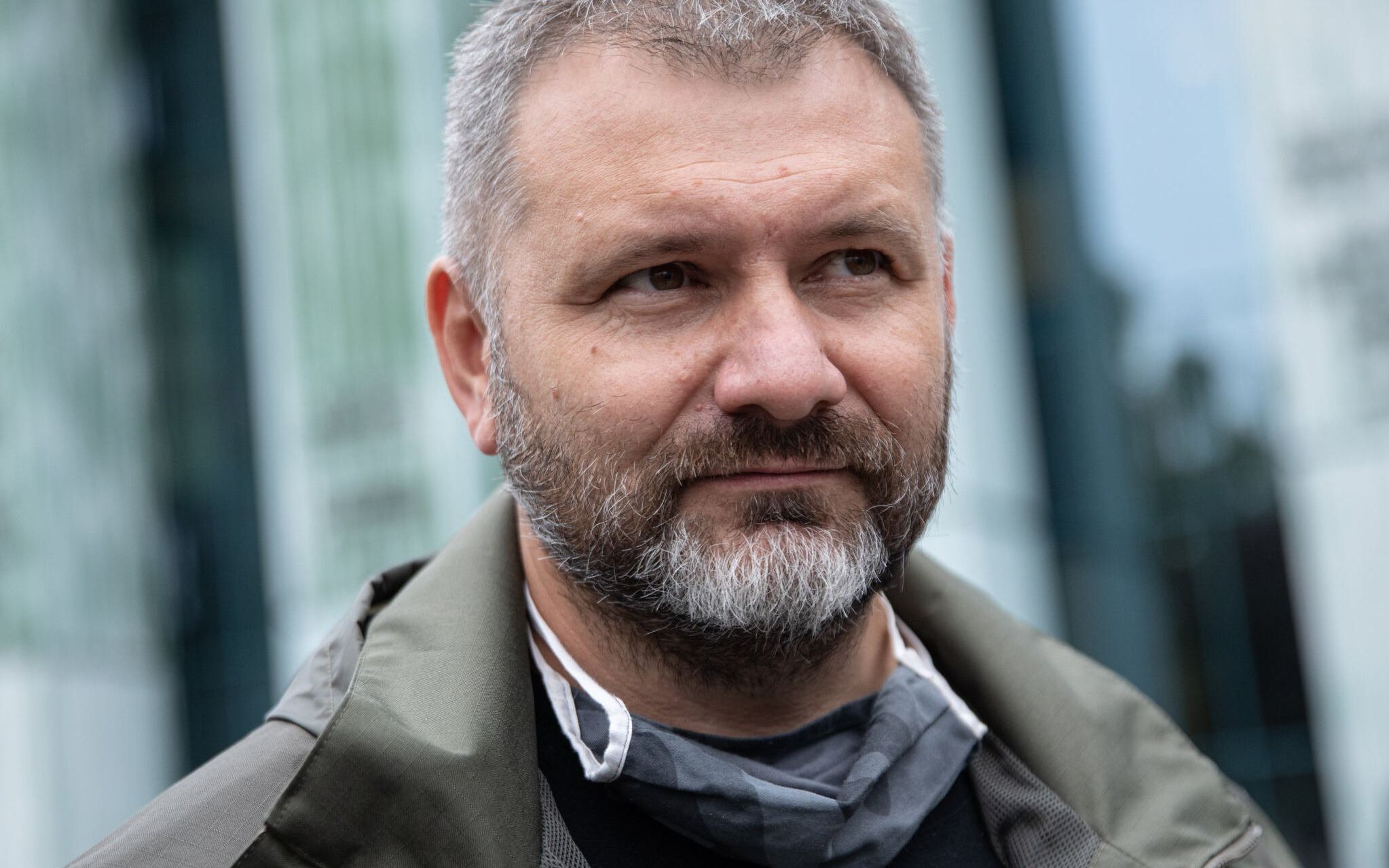 09.06.2020 Warszawa , plac Krasinskich . Sedzia Waldemar Zurek podczas demonstracji wsparcia dla sedziego Igora Tulei w zwiazku z wnioskiem o uchylenie mu immunitetu przez Izbe Dyscyplinarna SN .

Fot. Dawid Zuchowicz / Agencja Gazeta
