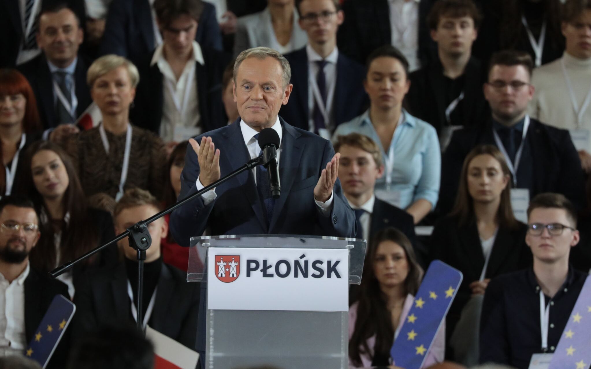 18.09.2021 Plonsk , MCSiR . Konwencja Krajowa Platformy Obywatelskiej  . nz Donald Tusk
Fot. Slawomir Kaminski / Agencja Gazeta