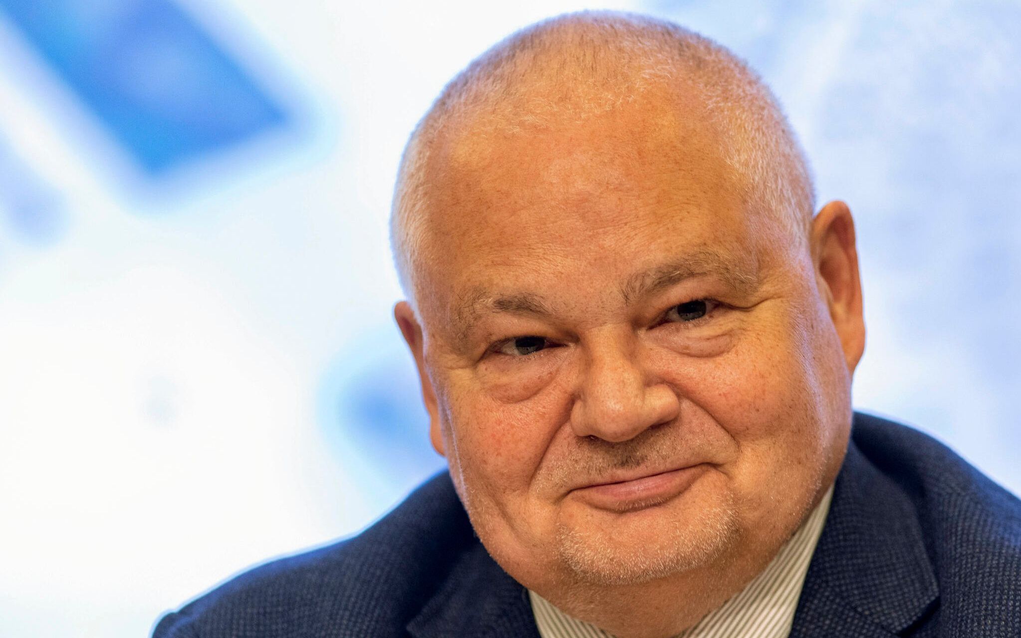 16.05.2018 Warszawa , Narodowy Bank Polski . Przewodniczacy Rady Polityki Pienieznej i Prezes Narodowego Banku Polskiego Adam Glapinski podczas konferencji prasowej . 
Fot. Dawid Zuchowicz / Agencja Gazeta