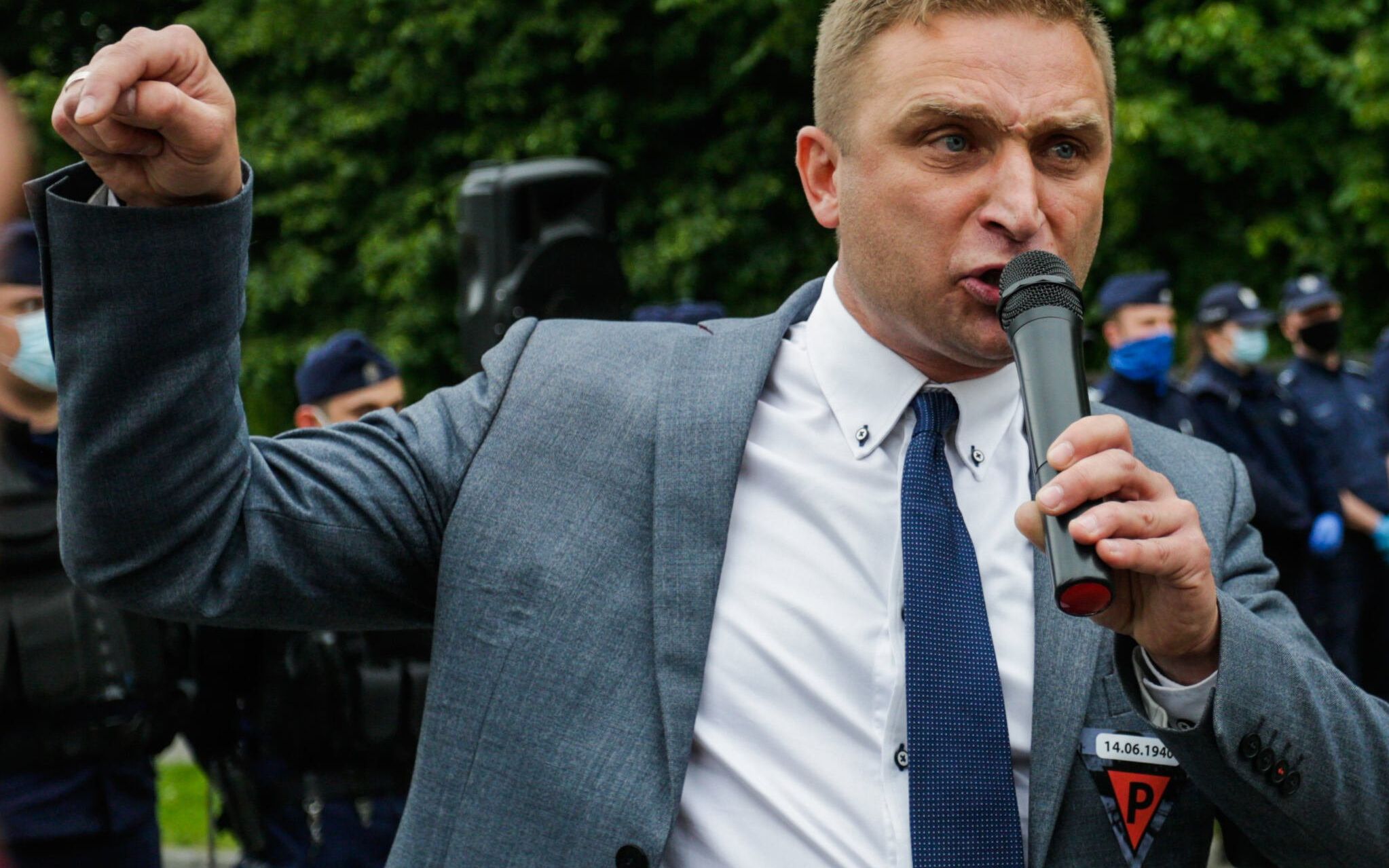 14.06.2020 Oswiecim . Robert Bakiewicz . Marsz w 80 rocznice pierwszego transportu polskich wiezniow KL Auschwitz .
Fot. Adrianna Bochenek / Agencja Gazeta.