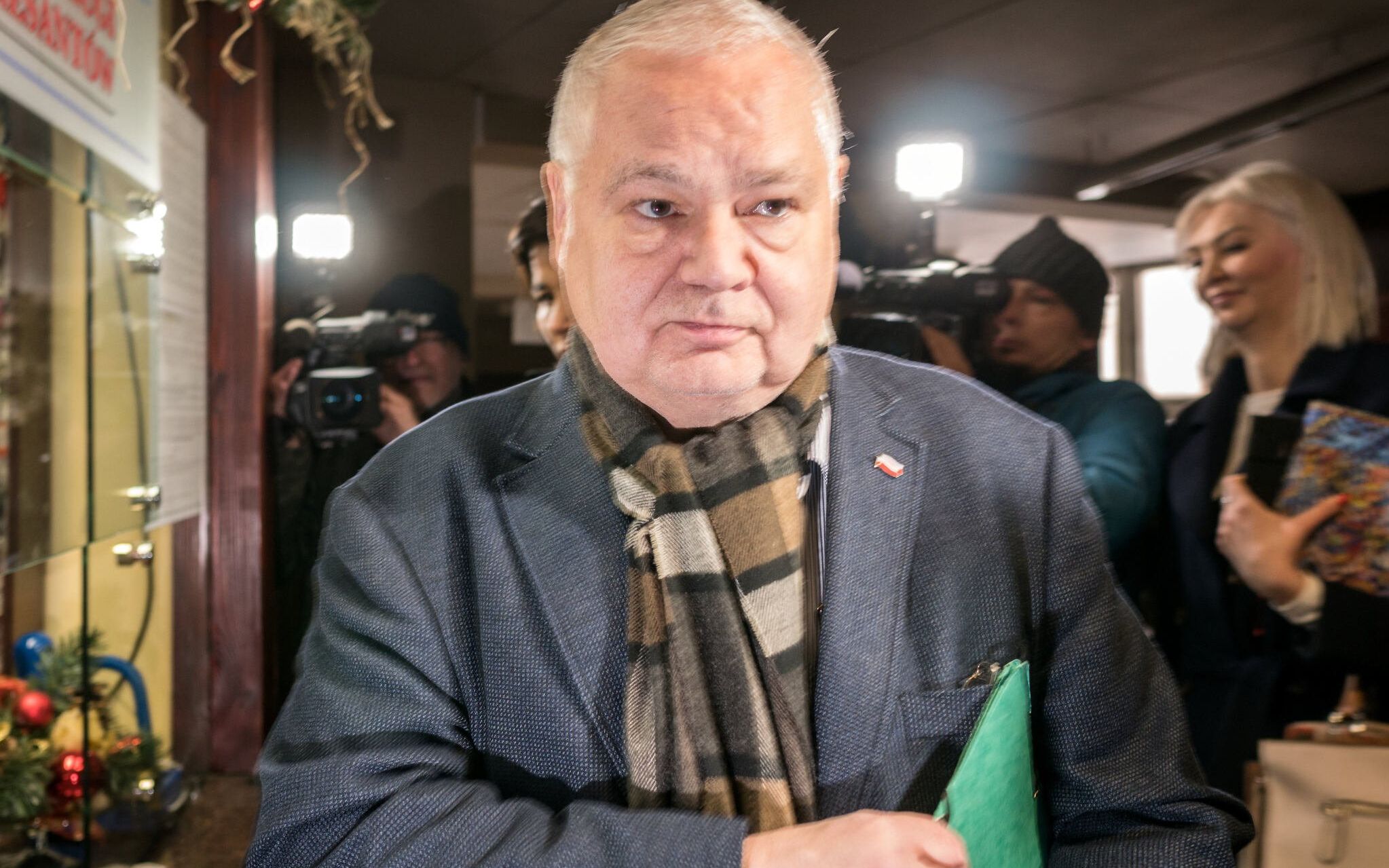 03.01.2019 Katowice . Prezes Narodowego Banku Polskiego Adam Glapinski w drodze do prokuratury na przesluchanie w sprawie Komisji Nadzoru Finansowego i jej przewodniczacego Marka Chrzanowskiego .
Fot. Grzegorz Celejewski / Agencja Gazeta