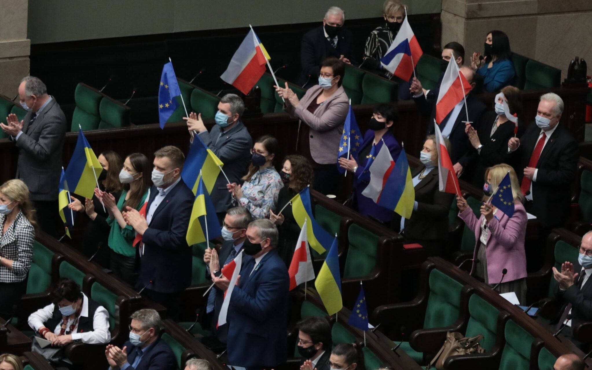08.03.2022 Warszawa , ul Wiejska , Sejm . Poslowie podczas 50 posiedzenia .
Fot. Slawomir Kaminski / Agencja Wyborcza.pl