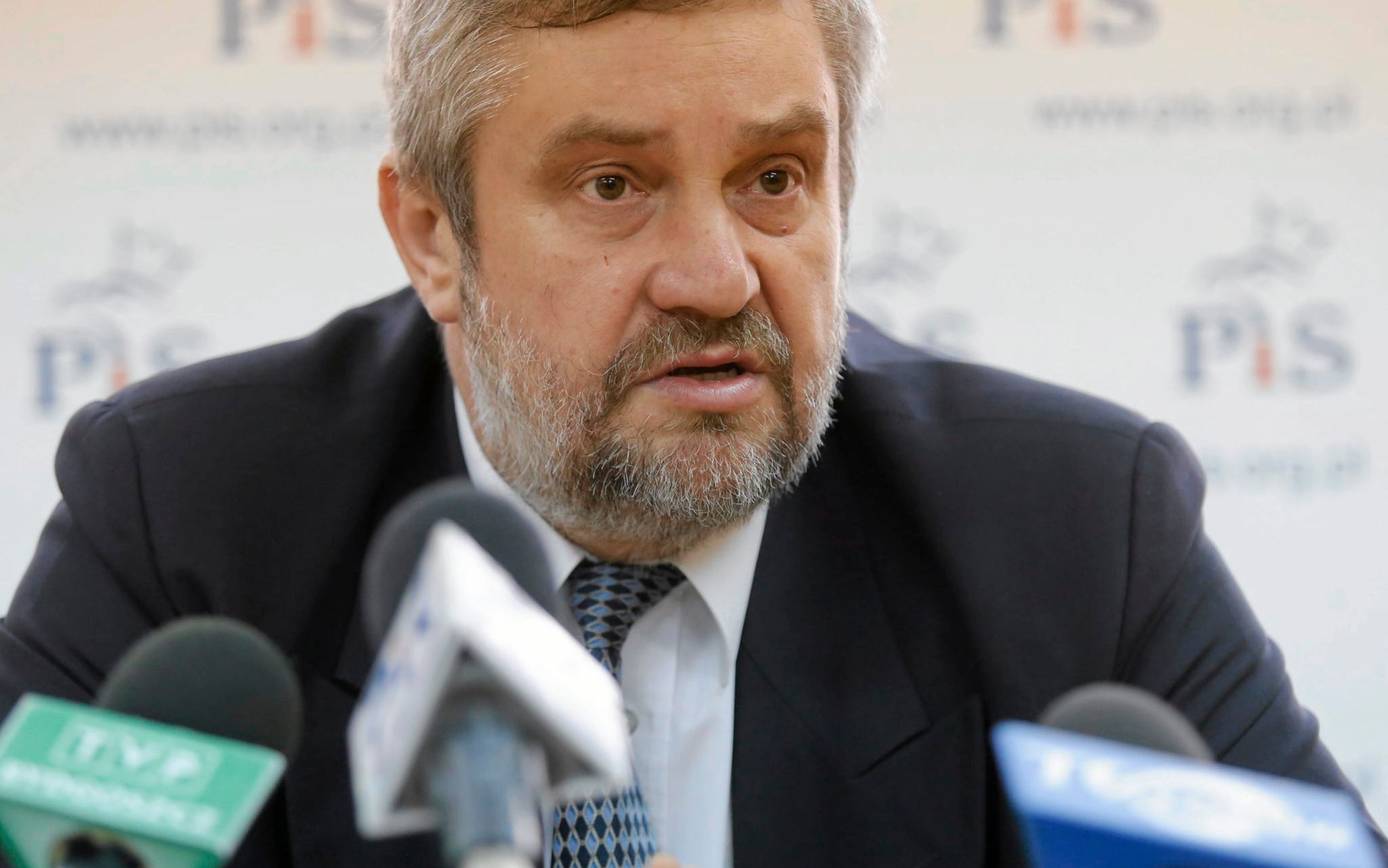 13.04.2015 Torun . Posel PiS Jan Krzysztof Ardanowski podczas konferencji, na ktorej przedstawial porazki prezydentury Bronislawa Komorowskiego .  
Fot. Mikolaj Kuras / Agencja Gazeta