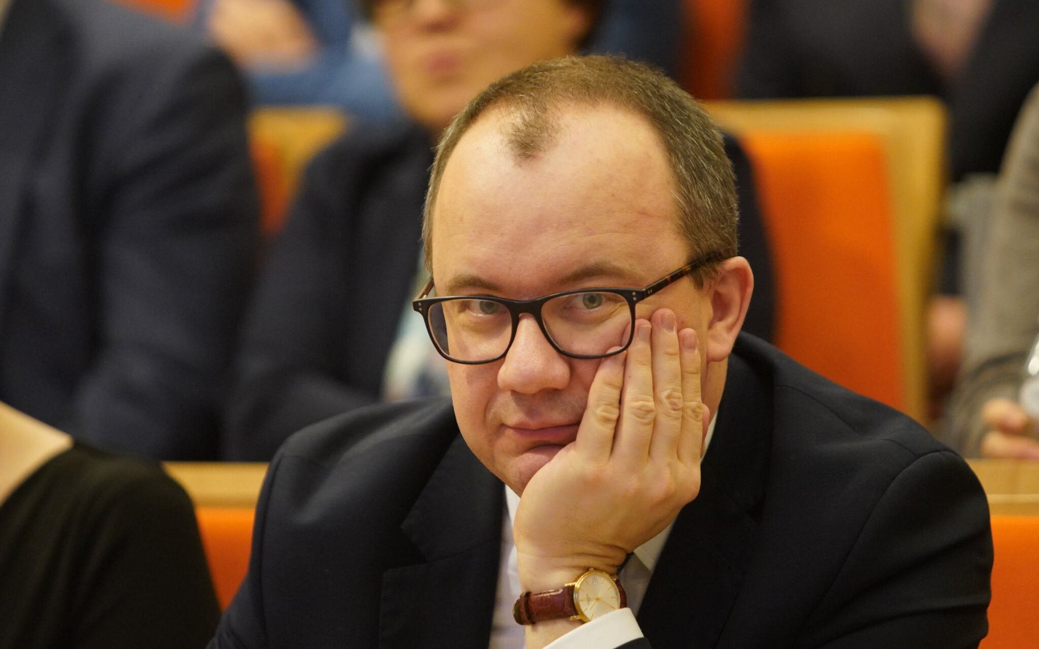 06.03.2020 Czestochowa , ulica Zbierskiego . Uniwersytet im. Jana Dlugosza . Rzecznik Praw Obywatelskich Adam Bodnar . II Czestochowska Konferencja Prawnicza zorganizowana przez Okregowa Rade Adwokacka w Czestochowie i Iustitia Oddzial Slaski . Fot . Grzegorz Skowronek / Agencja Gazeta
