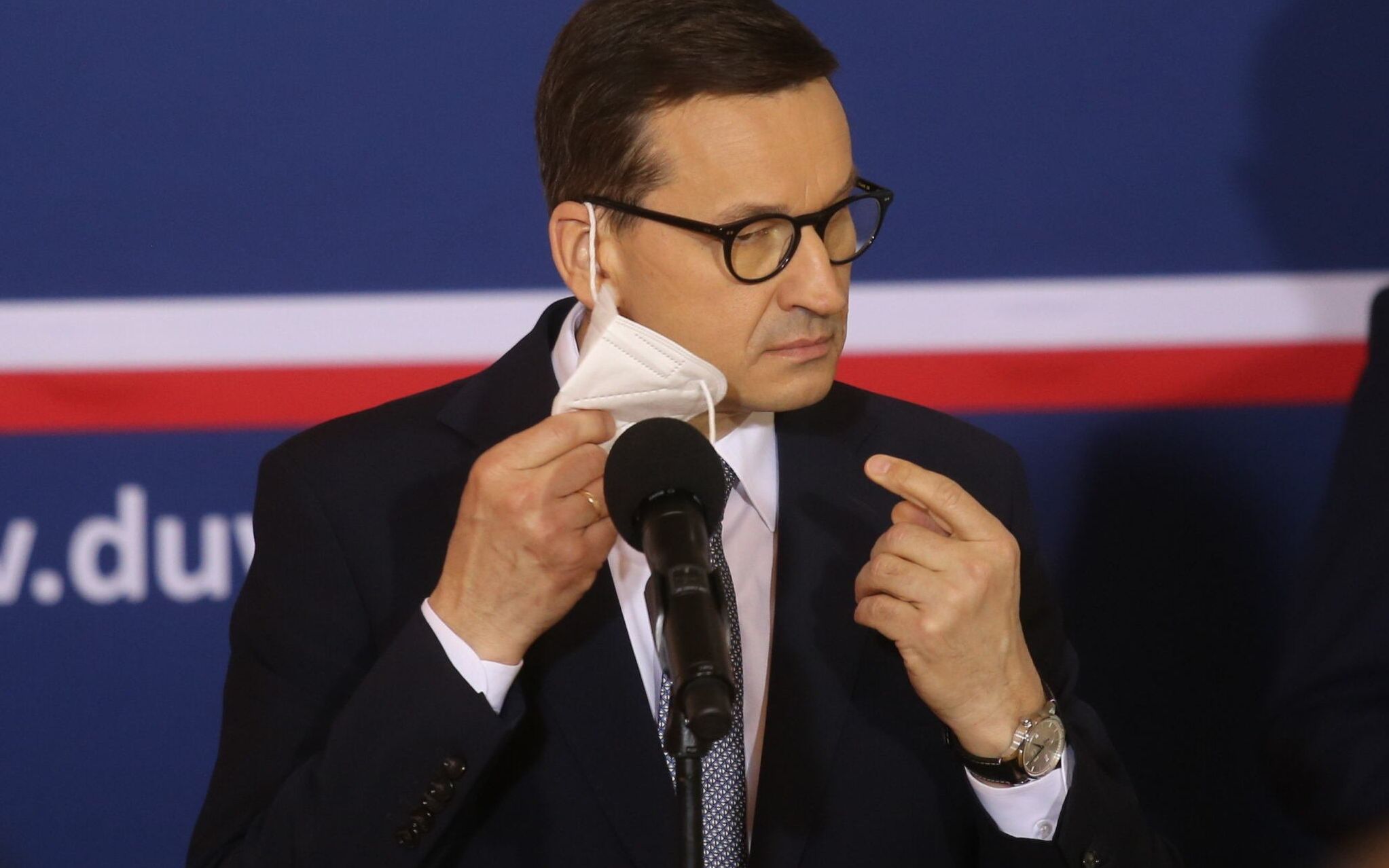 24.05.2021 Wroclaw . Urzad Wojewodzki . Premier Mateusz Morawiecki podczas konferencji prasowej . 
Fot. Krzysztof Cwik / Agencja Gazeta