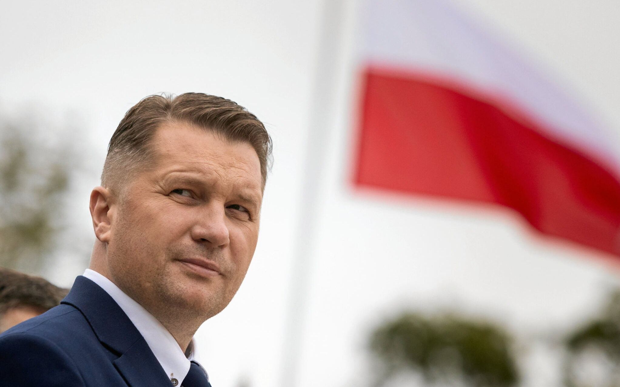 23.09.2021 Lublin , Plac Litewski . Minister Edukacji i Nauki Przemyslaw Czarnek podczas obchodow Dnia Krajowej Administracji Skarbowej w Izbie Administracji Skarbowej w Lublinie .
Fot. Jakub Orzechowski / Agencja Wyborcza.pl