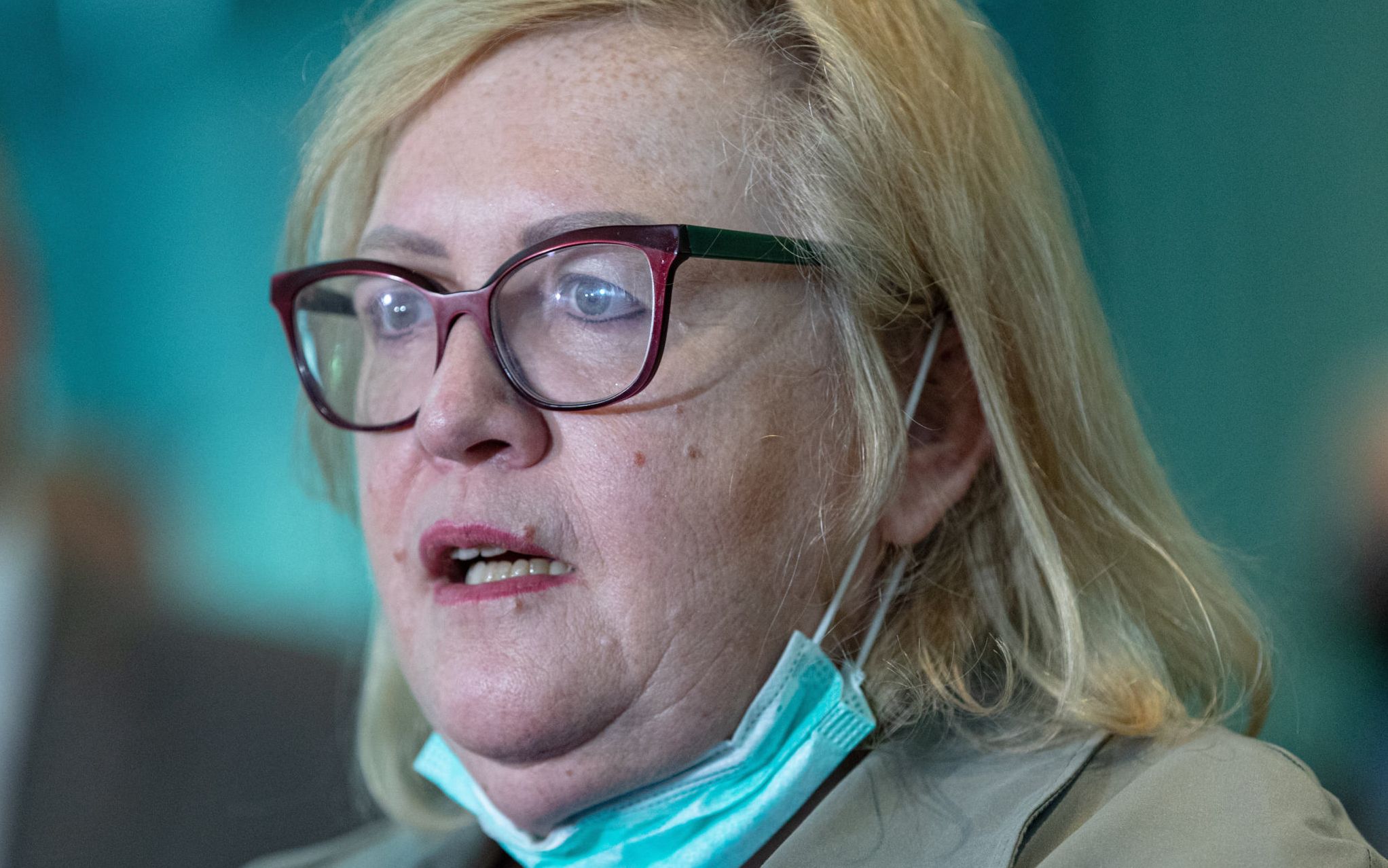 26.05.2020 Warszawa , Sad Najwyzszy . Nowa Pierwsza Prezes Sadu Najwyzszego Malgorzata Manowska podczas pierwszej konferencji prasowej .

Fot. Dawid Zuchowicz / Agencja Gazeta