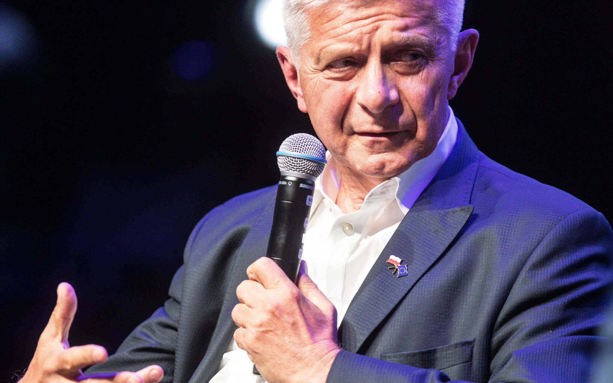 14.09.2019 Lodz , Atlas Arena . Igrzyska Wolnosci . Dyskusja panel : Europa : Wspolnota Obywateli ( ELF Hub ) . Nz. Marek Belka .
 Fot. Tomasz Stanczak / Agencja Gazeta