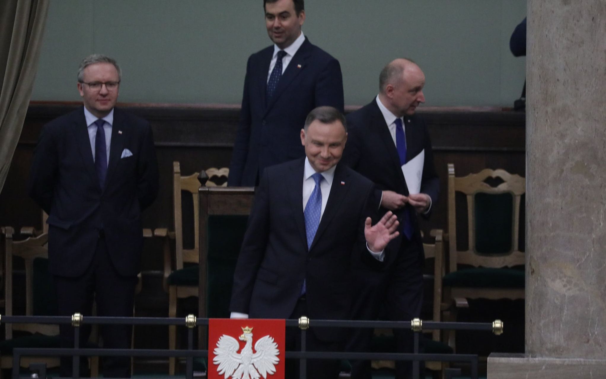 02.06.2020 Warszawa , ul Wiejska , Sejm . Blok glosowan podczas czwartego dnia 12 posiedzenia .
Fot. Slawomir Kaminski / Agencja Gazeta