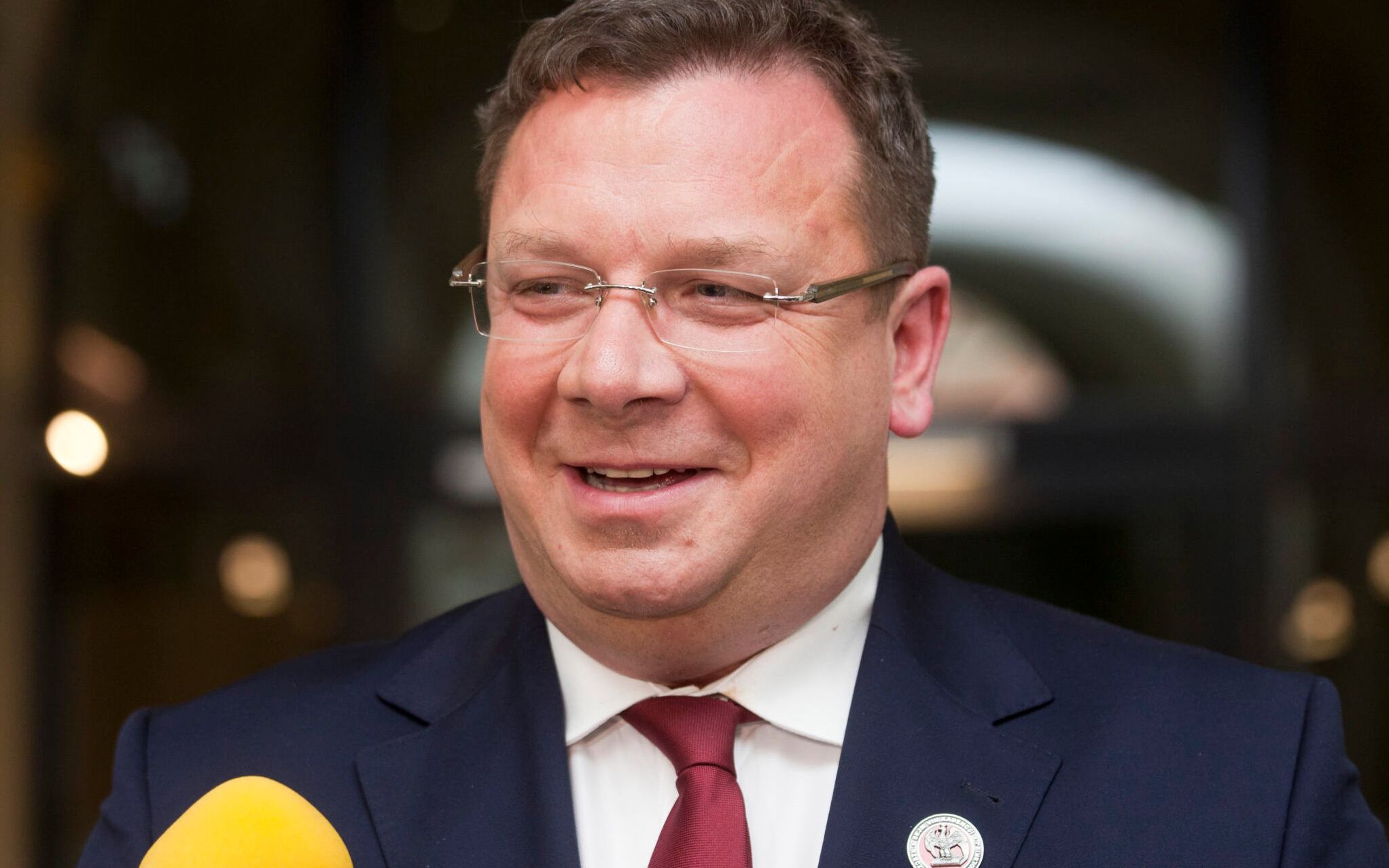 14.05.2019 Wroclaw . Konferencja prasowa Michala Wojcika , wiceministra sprawiedliwosci i Beaty Kempy w Archidiecezjalnym Osrodku Opiekunczym na Ostrowie Tumskim .
Fot . Krzysztof Cwik / Agencja Gazeta