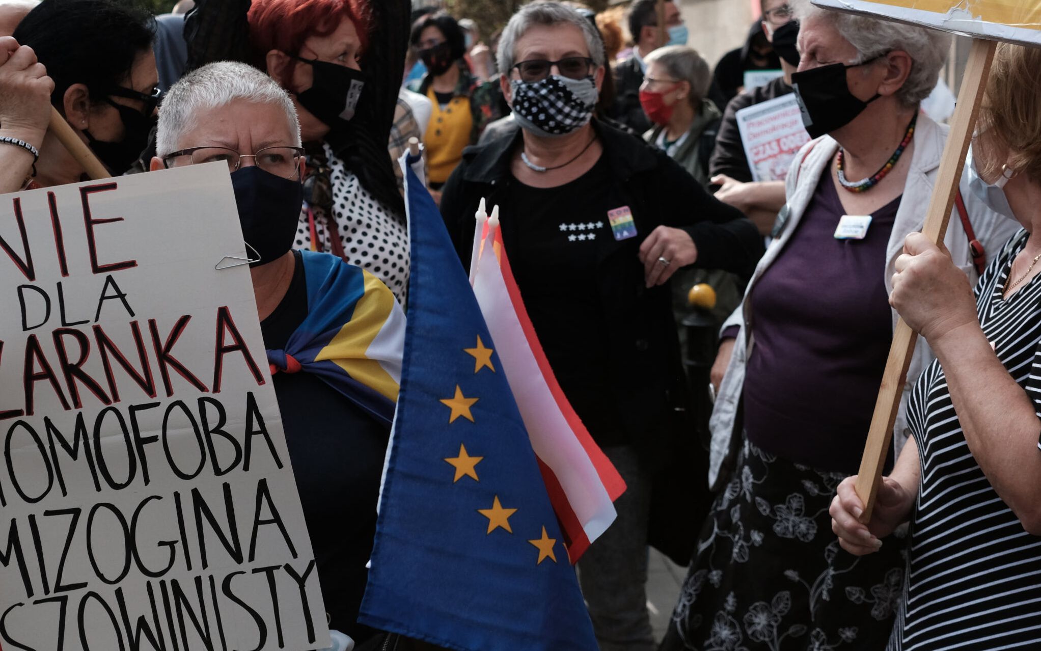 04.10.2020  Warszawa , al Szucha , Ministerstwo Edukacji Narodowej . Demonstracja przeciwko nowemu ministrowi edukacji .
Fot. Slawomir Kaminski / Agencja Gazeta