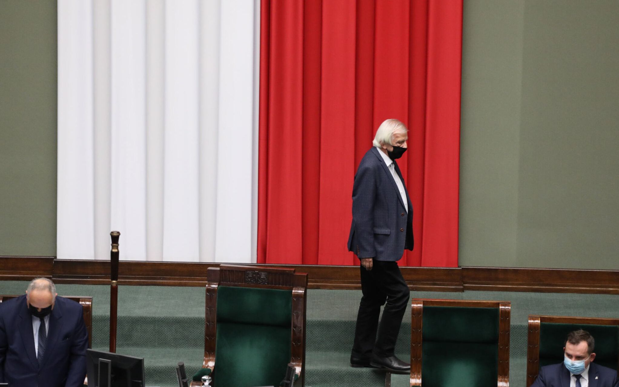 20.10.2020  Warszwa , ul Wiejska , Sejm . Wicemarszalek Ryszard Terlecki podczas posiedzenia . Sejm zajmie sie zmiana niektorych ustaw w zwiazku z przeciwdzialaniem sytuacjom kryzysowym zwiazanym z wystapieniem COVID-19 .
Fot. Slawomir Kaminski / Agencja Gazeta