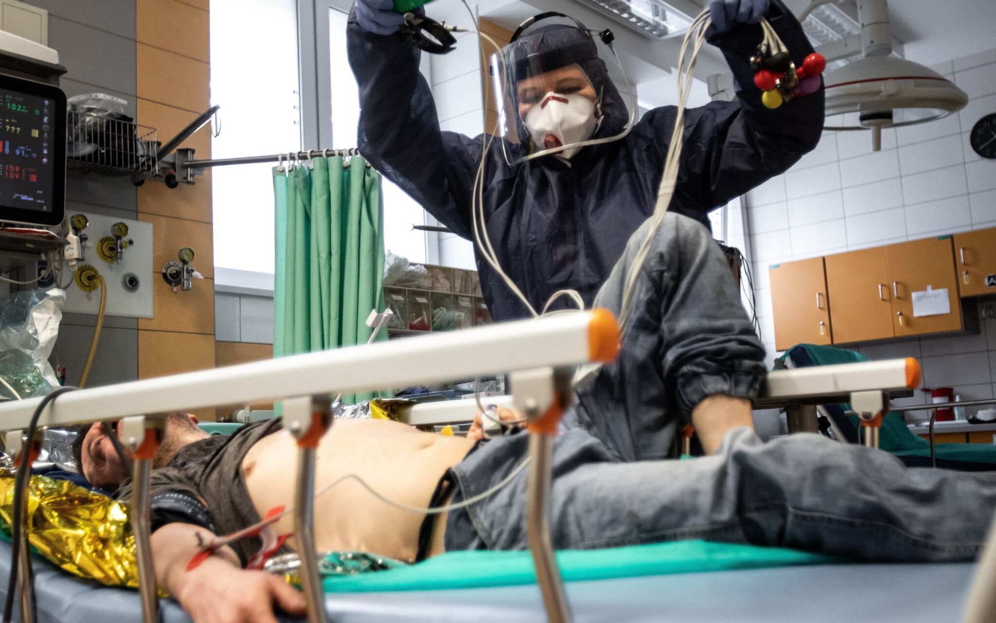 09.06.2020 Lublin , Samodzielny Publiczny Szpital Kliniczny Nr 4 . Praca medykow ze Szpitalnego Odzialu Ratunkowego podczas pandemii koronawirusa .
Fot. Jakub Orzechowski / Agencja Gazeta