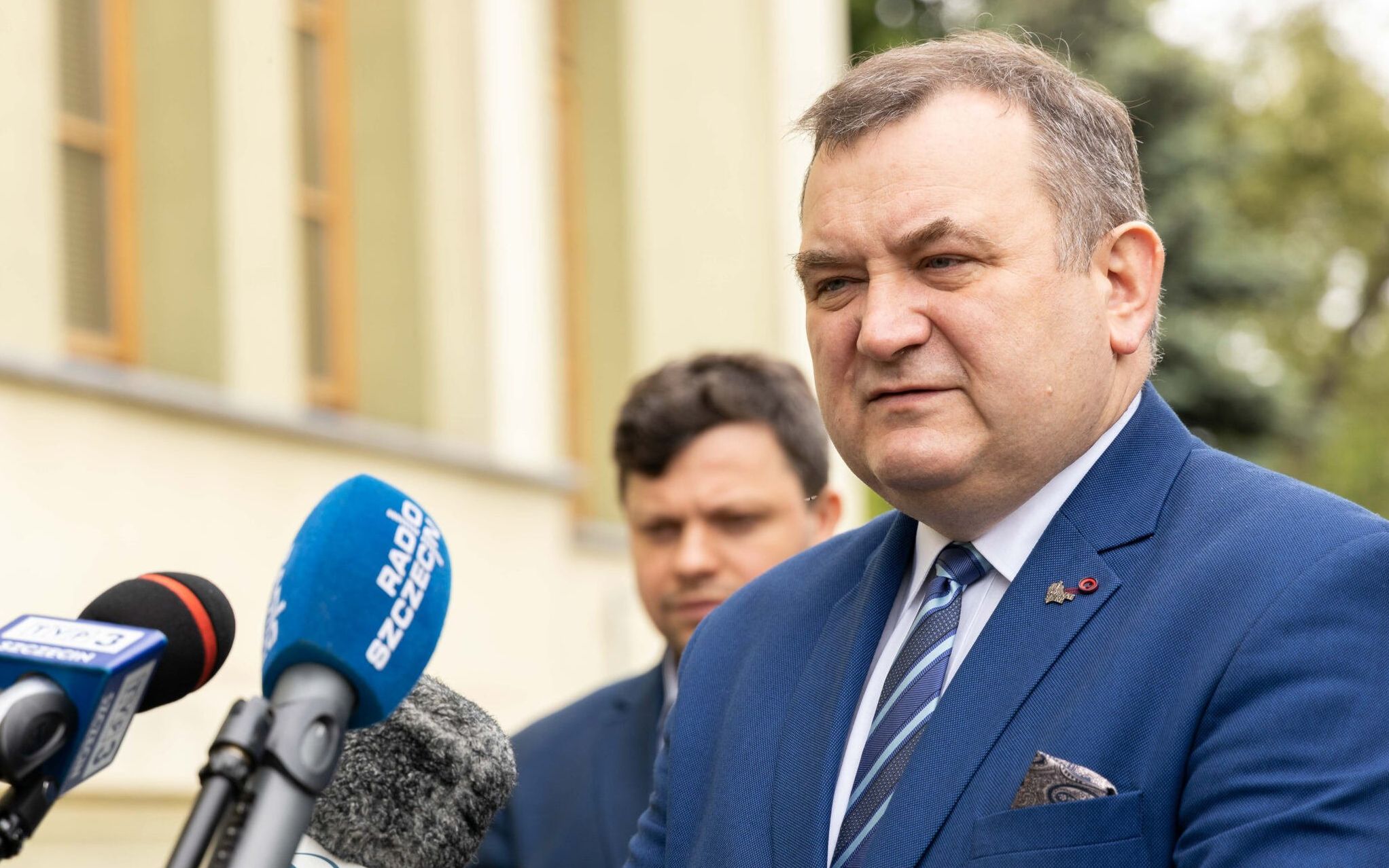 05.06.2020 Szczecin . Rafal Wiechecki i Stanislaw Gawlowski podczas konferencji prasowej .
Fot. Cezary Aszkielowicz / Agencja Gazeta