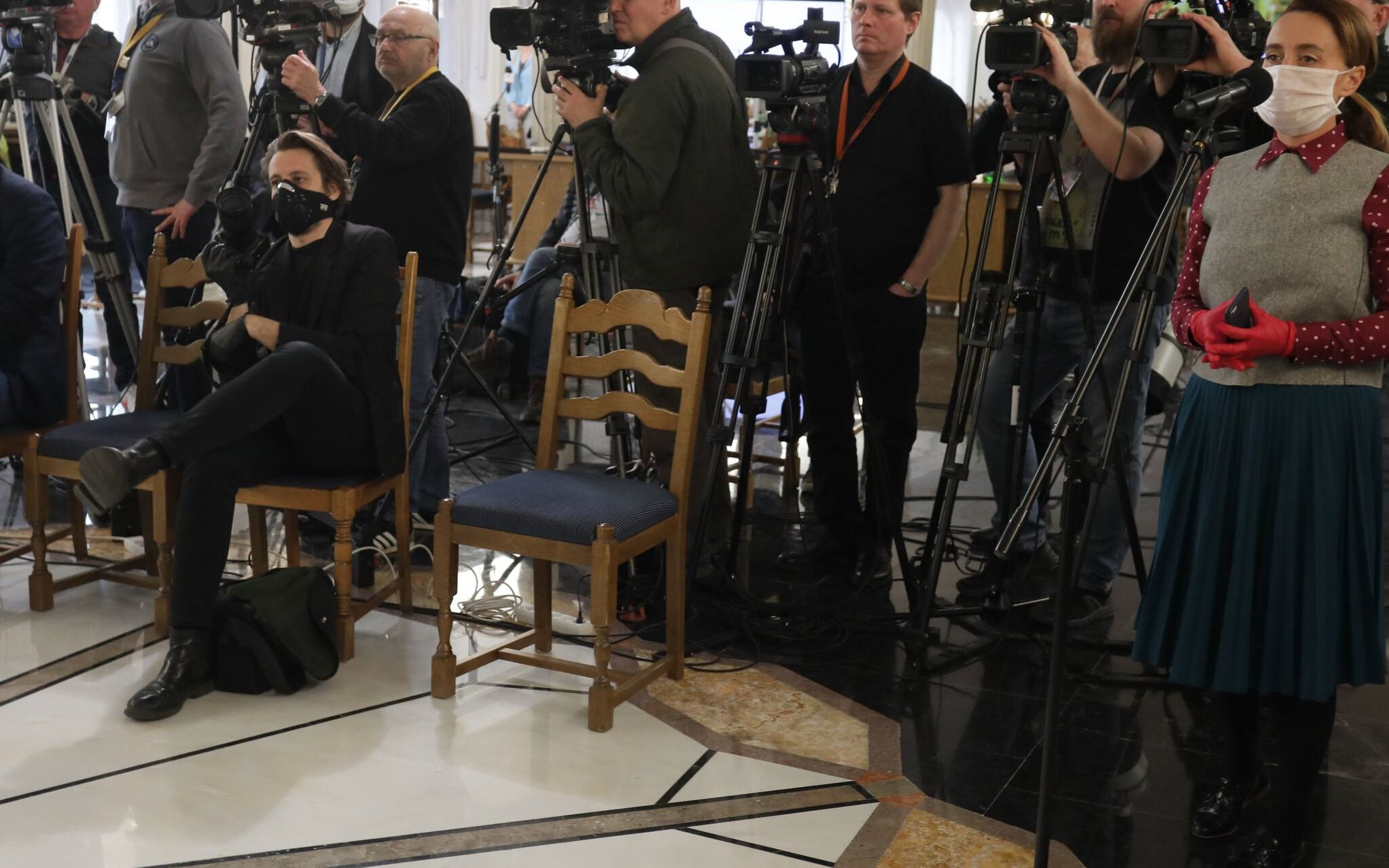 15.04.2020 Warszawa , Sejm . Pierwszy dzien 10. posiedzenia Sejmu IX Kadencji - w dobie pandemii koronawirusa .
Fot. Slawomir Kaminski / Agencja Gazeta