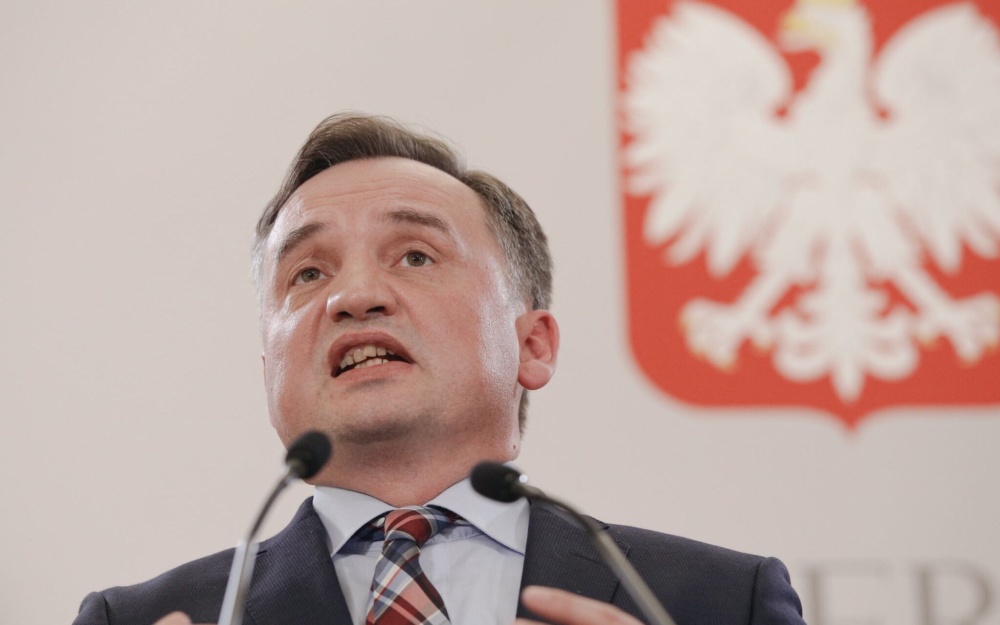 11.05.2021 Warszawa . Ministerstwo Sprawiedliwosci . Minister sprawiedliwosci , prokurator generalny Zbigniew Ziobro podczas konferencji prasowej w sprawie reformy prawa rodzinnego .
Fot. Dawid Zuchowicz / Agencja Gazeta