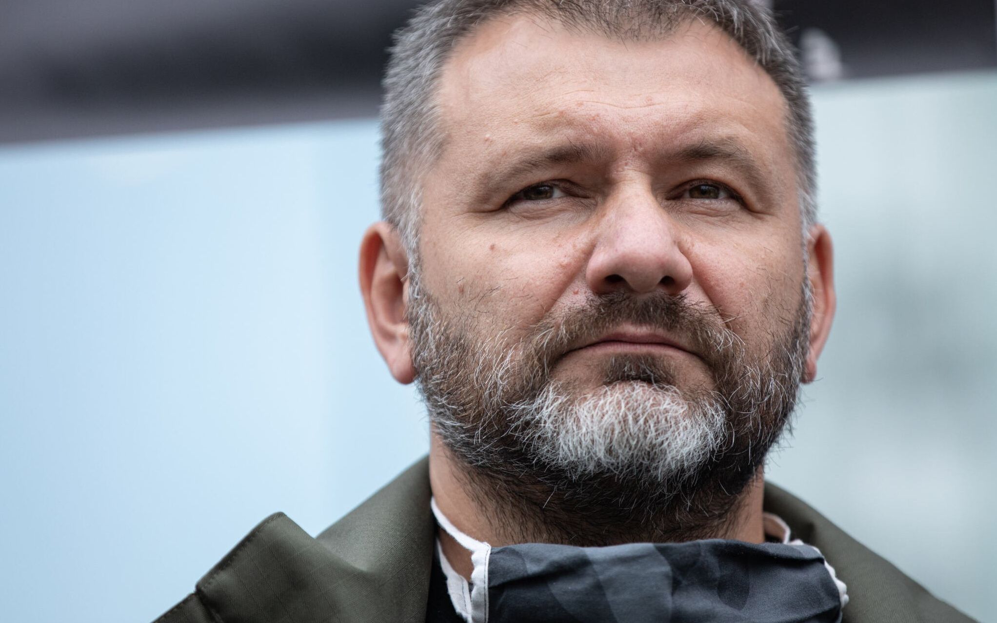 09.06.2020 Warszawa , plac Krasinskich . Sedzia Waldemar Zurek podczas demonstracji wsparcia dla sedziego Igora Tulei w zwiazku z wnioskiem o uchylenie mu immunitetu przez Izbe Dyscyplinarna SN .

Fot. Dawid Zuchowicz / Agencja Gazeta