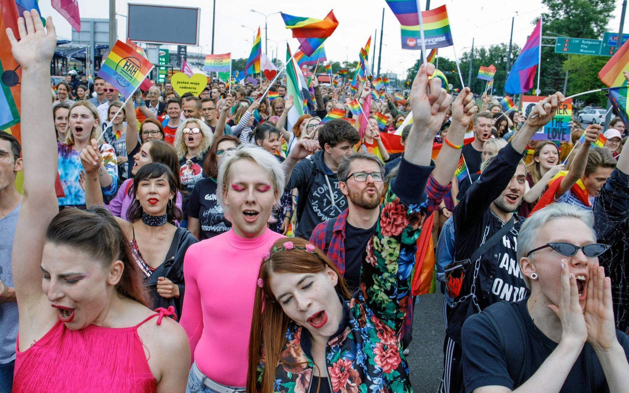 10.07.2019 Poznan , Marsz Rownosci po raz 16. przechodzi ulicami Poznania . 
Fot. Lukasz Cynalewski / Agencja Gazeta