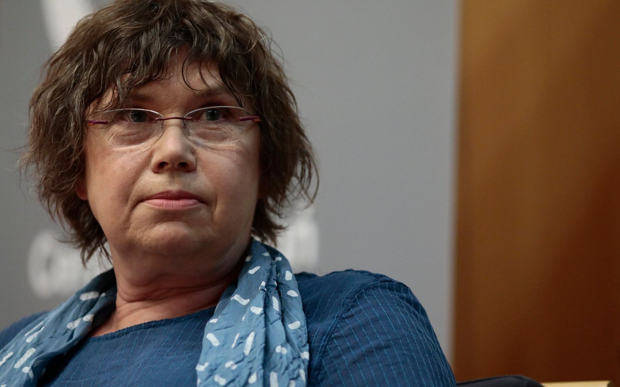 20.06.2017 Warszawa , ulica Czerska 8 / 10 . Prof. Barbara Engelking podczas spotkania z udzialem jej i prof. Jana Grabowskiego w Centrum Premier Czerska 8 / 10 . 
Fot. Dawid Zuchowicz / Agencja Gazeta