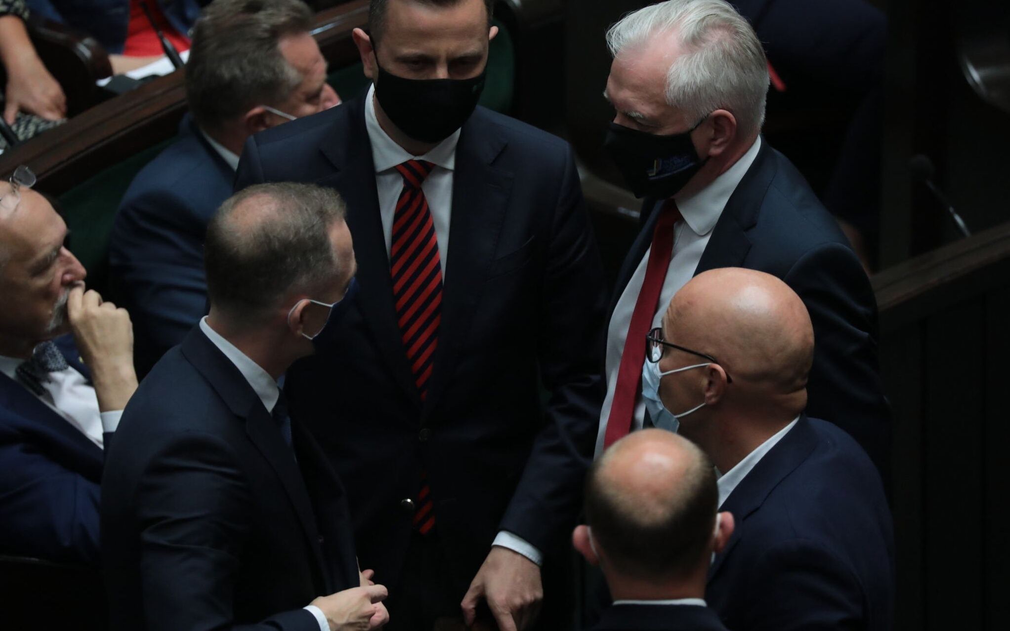 11.08.2021 Warszawa , Sejm . Wladyslaw Kosiniak - Kamysz (c) podczas posiedzenia . Sejm zajmuje sie m.in. projektem nowelizacji ustawy o radiofonii i telewizji, ktory zmienia zasady przyznawania koncesji na nadawanie dla mediow z udzialem kapitalu spoza Europejskiego Obszaru Gospodarczego .
Fot. Slawomir Kaminski / Agencja Gazeta