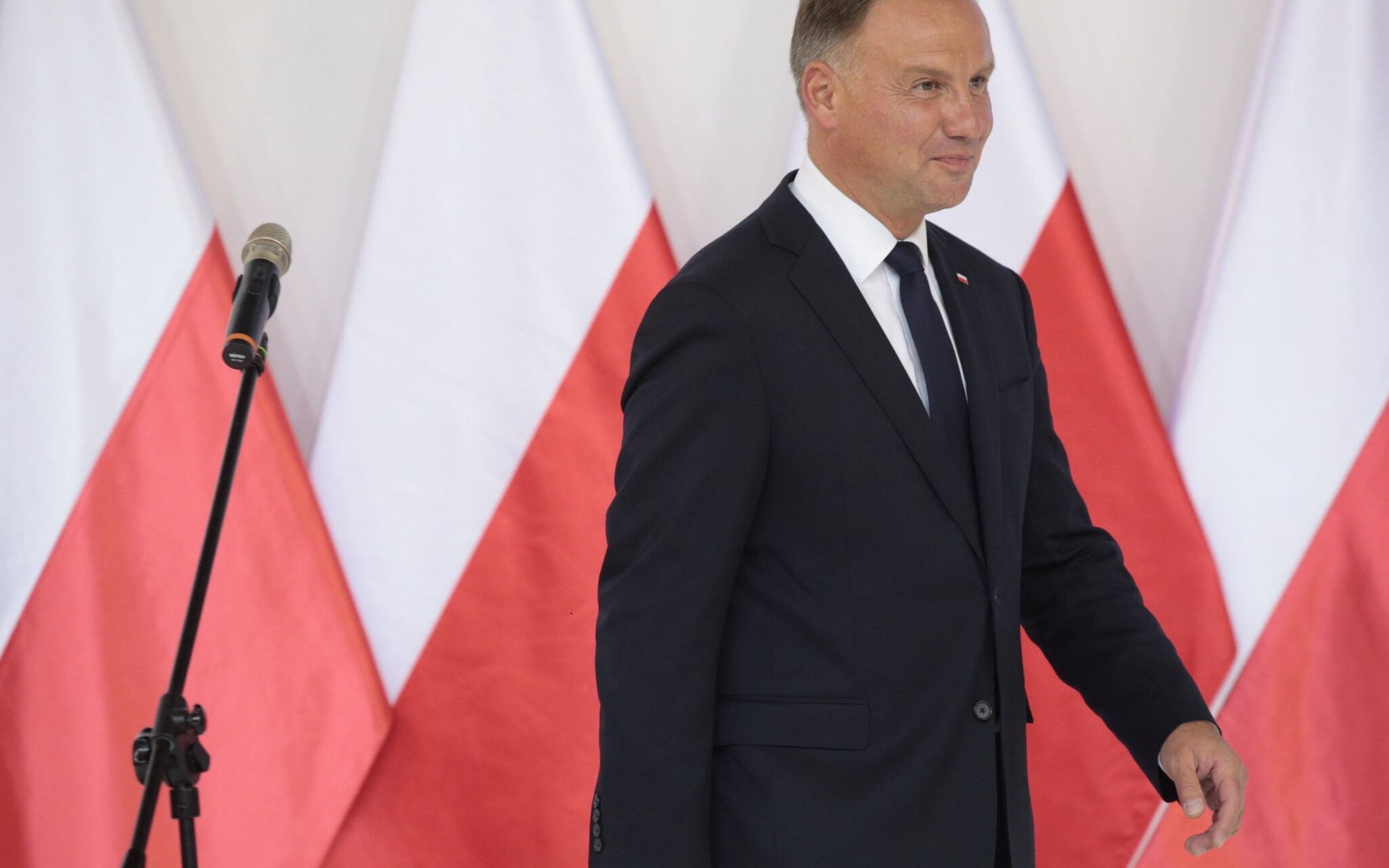 07.09.2021 Kielce . Targi Kielce . Prezydent RP Andrzej Duda podczas XXIX Miedzynarodowego Salon Przemyslu Obronnego .
Fot. Pawel Malecki / Agencja Wyborcza.pl