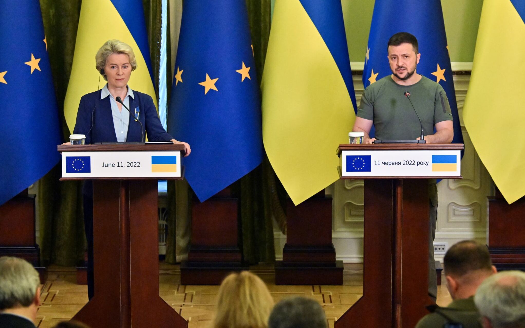 Zełenski i Ursula von der Leyen