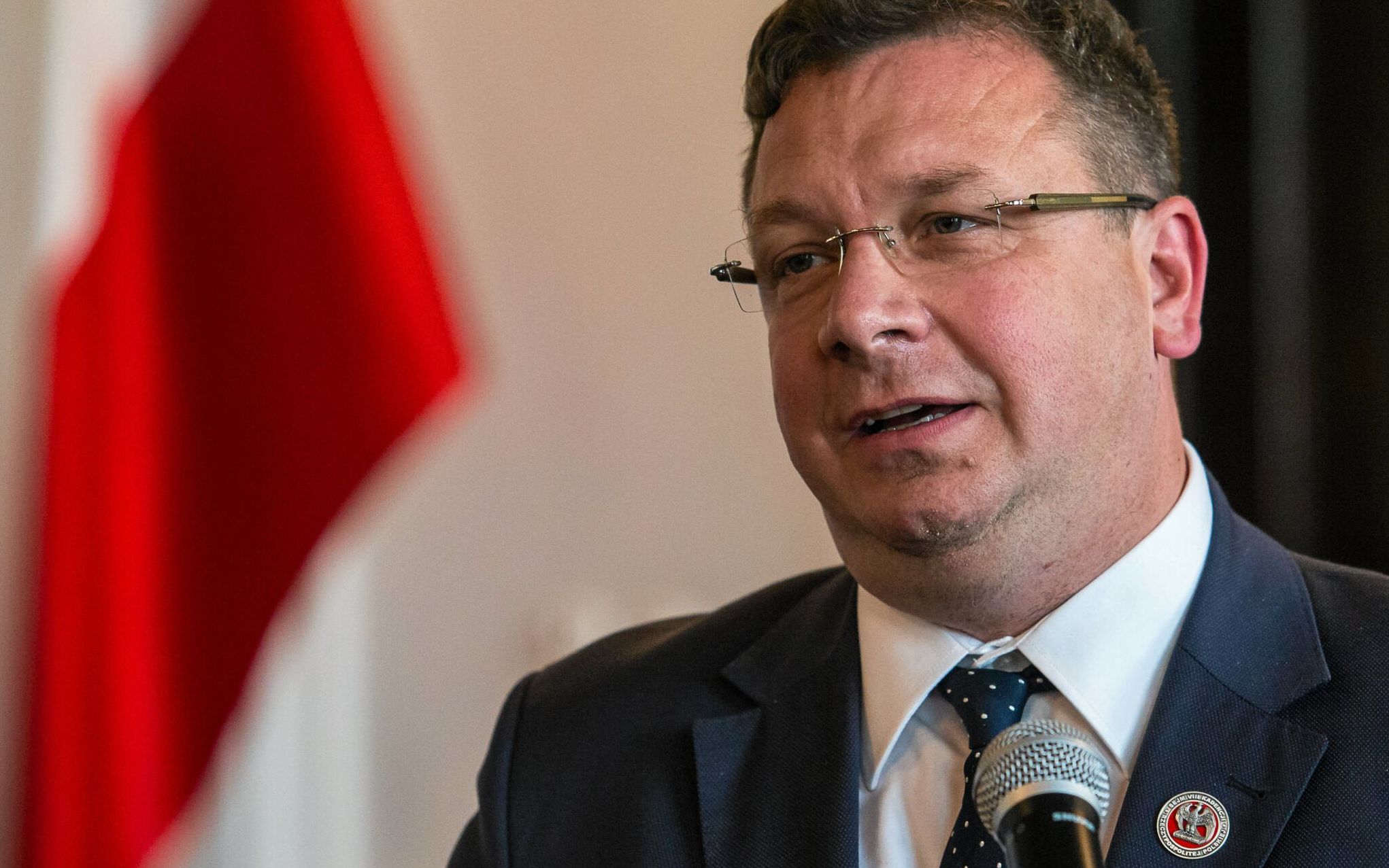 20.09.2019 Bydgoszcz . Otwarcie nowego budynku Sadu Okregowego z udzialem przewodniczacego Krajowej Rady Sadowniczej sedziego Leszka Mazura i wiceministra sprawiedliwosci Michala Wojcika .
Fot. Roman Bosiacki / Agencja Gazeta