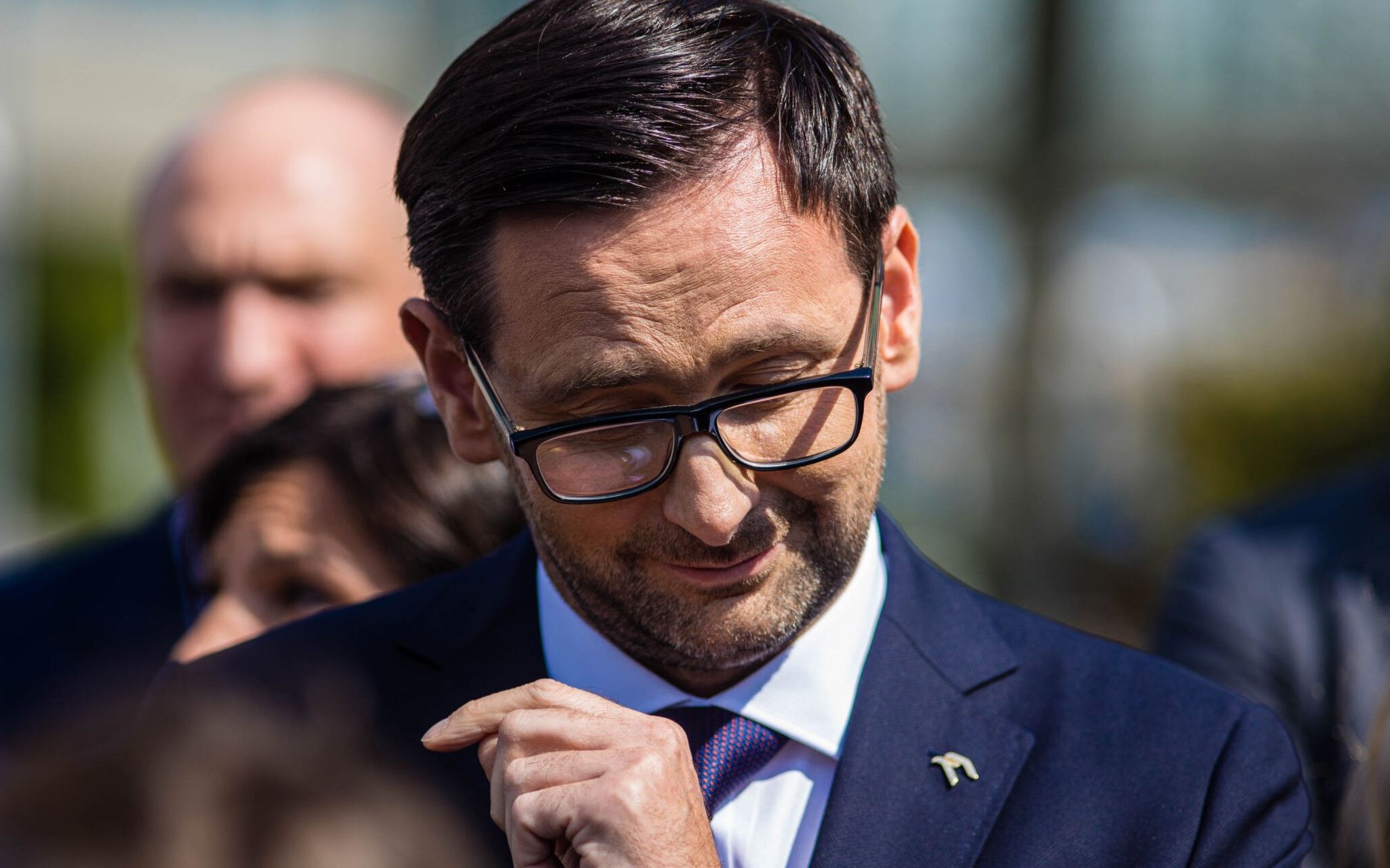 15.07.2020 Gdansk , ulica Elblaska 135 . Siedziba grupy LOTOS . Prezes zarzadu PKN Orlen Daniel Obajtek podczas konferencji prasowej wladz miasta i samorzadu w sprawie polaczenia Lotosu z Orlenem .
Fot. Michal Ryniak / Agencja Wyborcza.pl