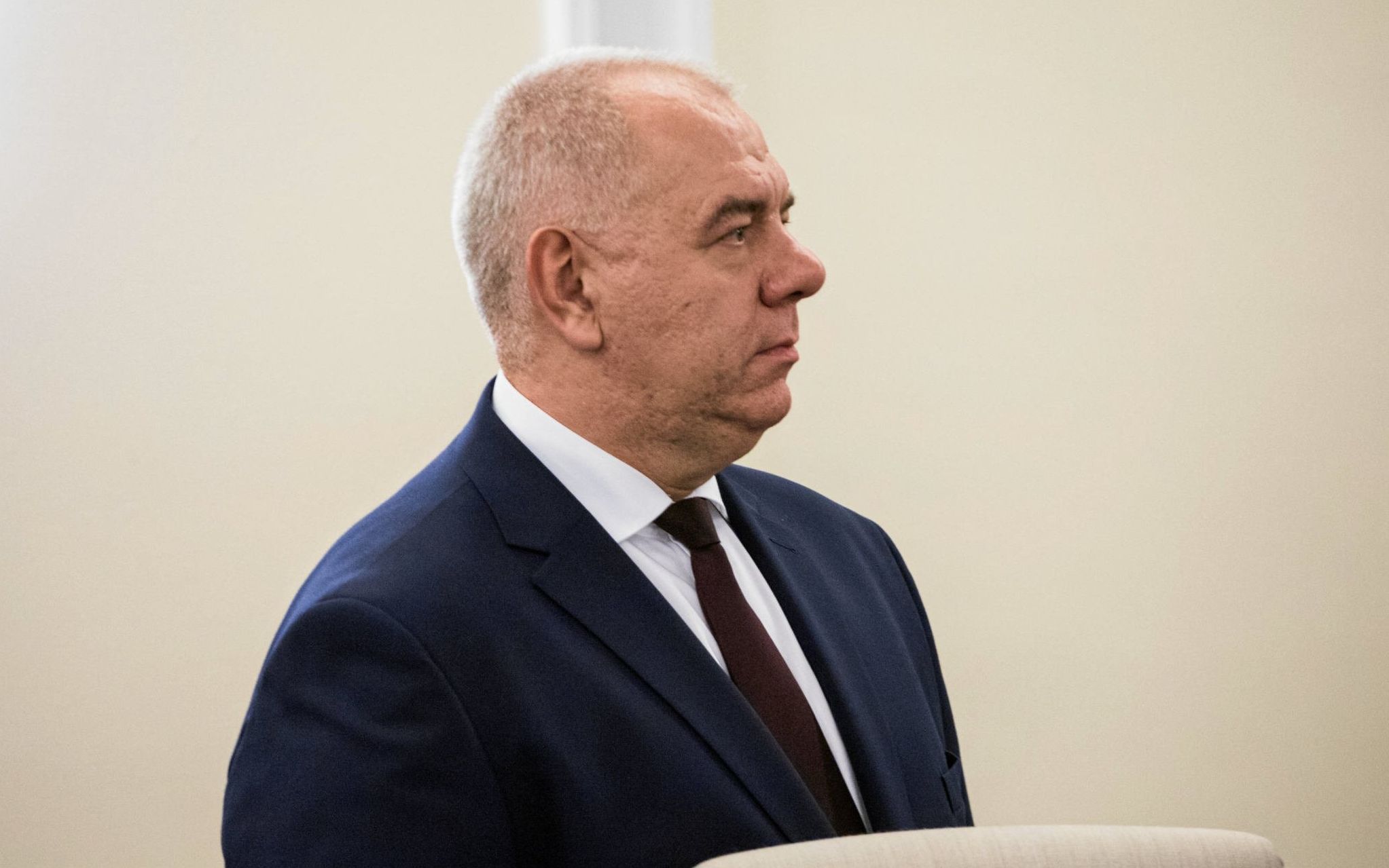 15.11.2019 Warszawa , Kancelaria Prezesa Rady Ministrow . Minister aktywow panstwowych Jacek Sasin podczas inauguracyjnego posiedzenia Rady Ministrow . 
Fot. Adam Stepien / Agencja Gazeta