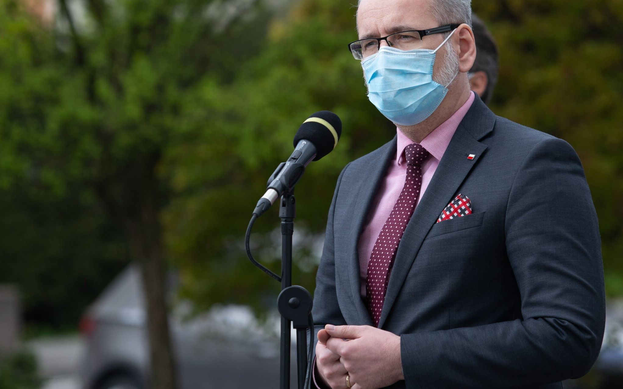 06.05.2021 Bydgoszcz . Szpital Uniwersytecki imienia doktora Antoniego Jurasza . Minister zdrowia Adam Niedzielski podczas wizyty ministra zdrowia Adama Niedzielskiego. Tematem wizyty byl program psychiatrii dzieciecej .
Fot. Roman Bosiacki / Agencja Gazeta
