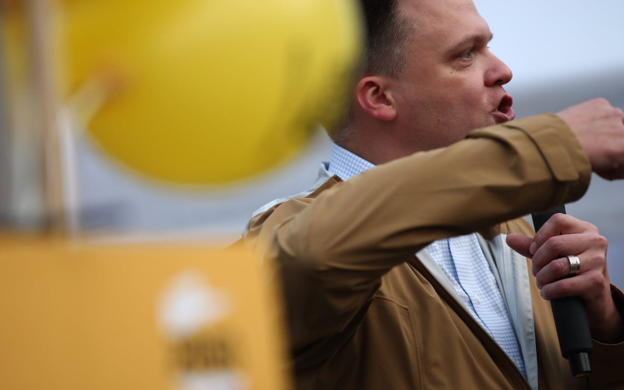 27.08.2021 Krakow , Plac Szczepanski . Lider Polska 2050 Szymon Holownia podczas spotkania z mieszkancami Krakowa .
Jakub Wlodek / Agencja Gazeta