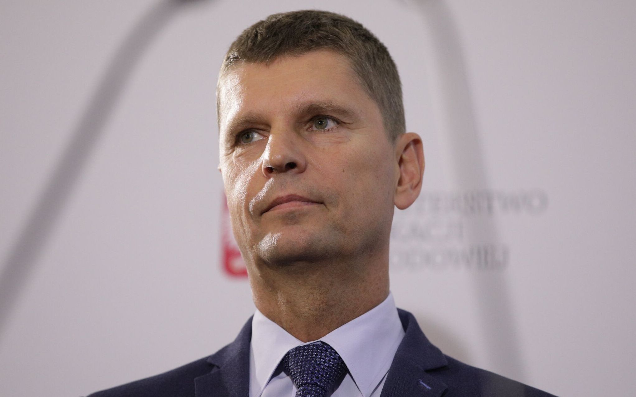 03.09.2020 Warszawa , aleja Szucha 25 . Minister Edukacji Narodowej Dariusz Piontkowski podczas konferencji prasowej "Poczatek nowego roku szkolnego 2020/2021. Bezpieczny powrot uczniow do szkol" .
Fot. Dawid Zuchowicz / Agencja Gazeta