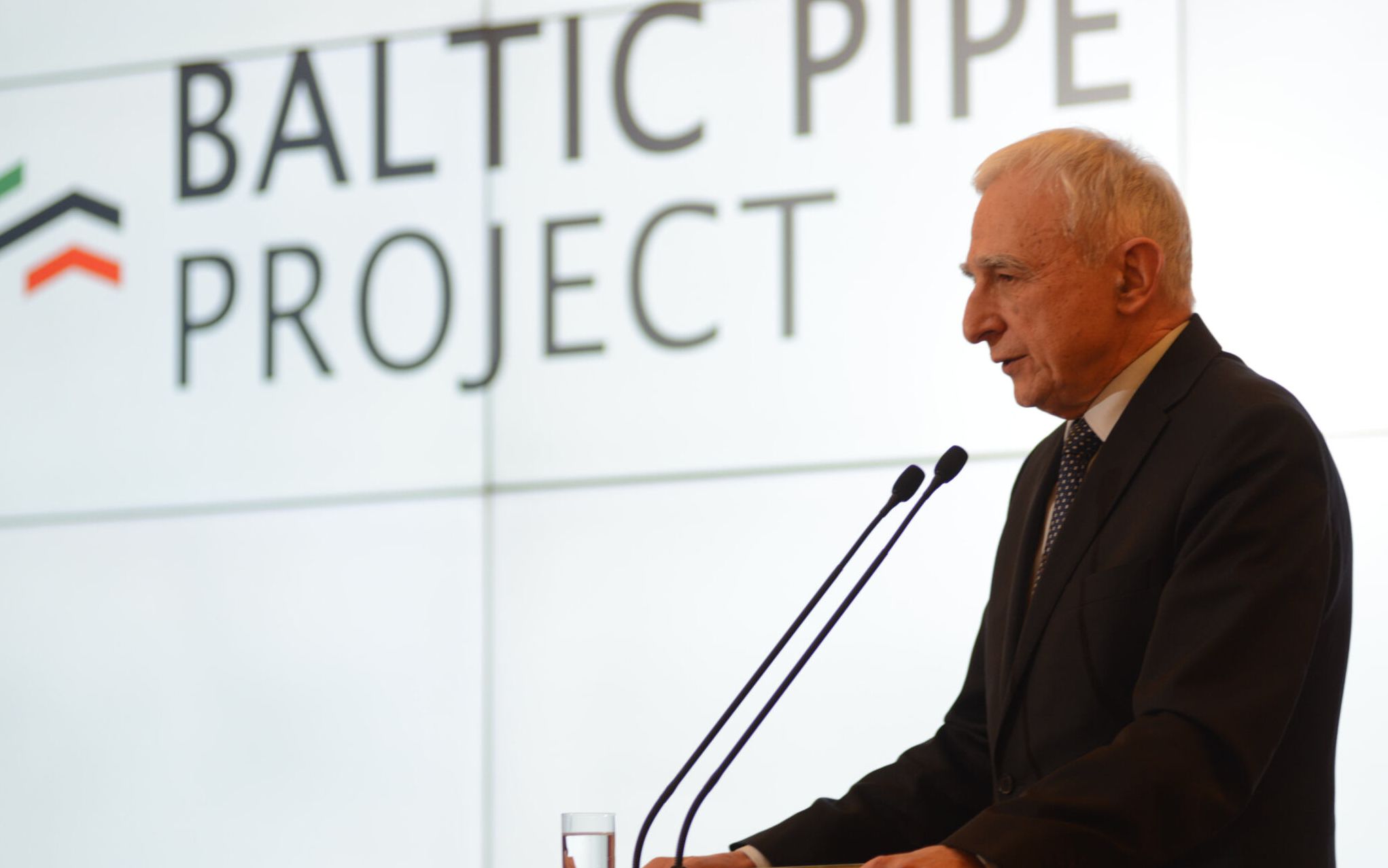 30.11.2018 Warszawa , aleje Ujazdowskie 1 / 3 . Sekretarz Stanu w Kancelarii Prezesa Rady Ministrow Piotr Naimski podczas konferencji prasowej na temat realizacji projektu Baltic Pipe .
Fot. Maciek Jazwiecki / Agencja Wyborcza.pl