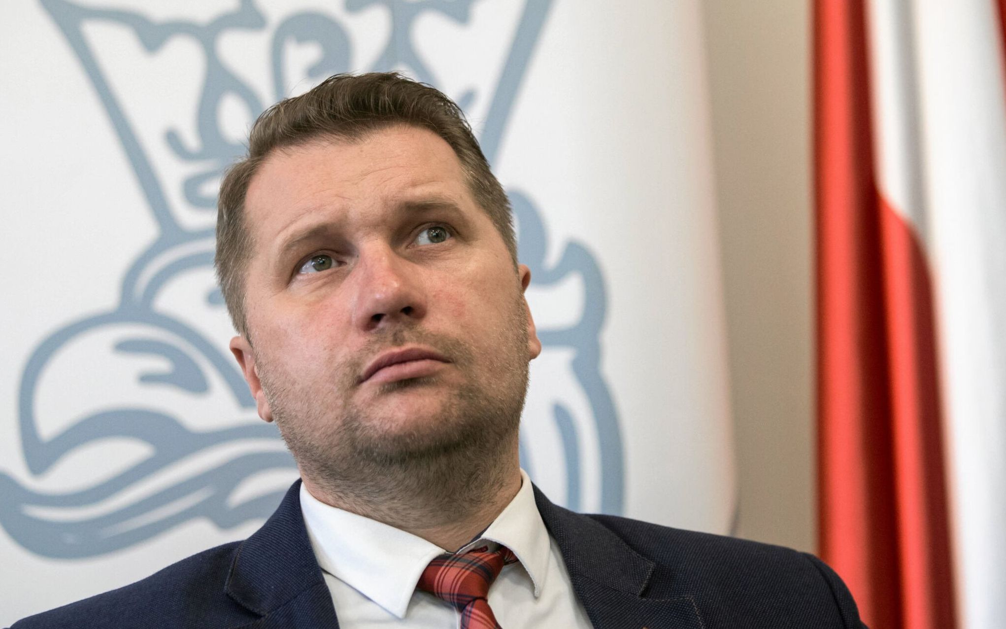 24.10.2017 Lublin . Wojewoda Przemyslaw Czarnek podczas konferencji prasowej na temat budowy czesci drogi ekspresowej S 19 , bedacej obwodnica miejscowosci Niemce .
Fot. Jakub Orzechowski / Agencja Gazeta
