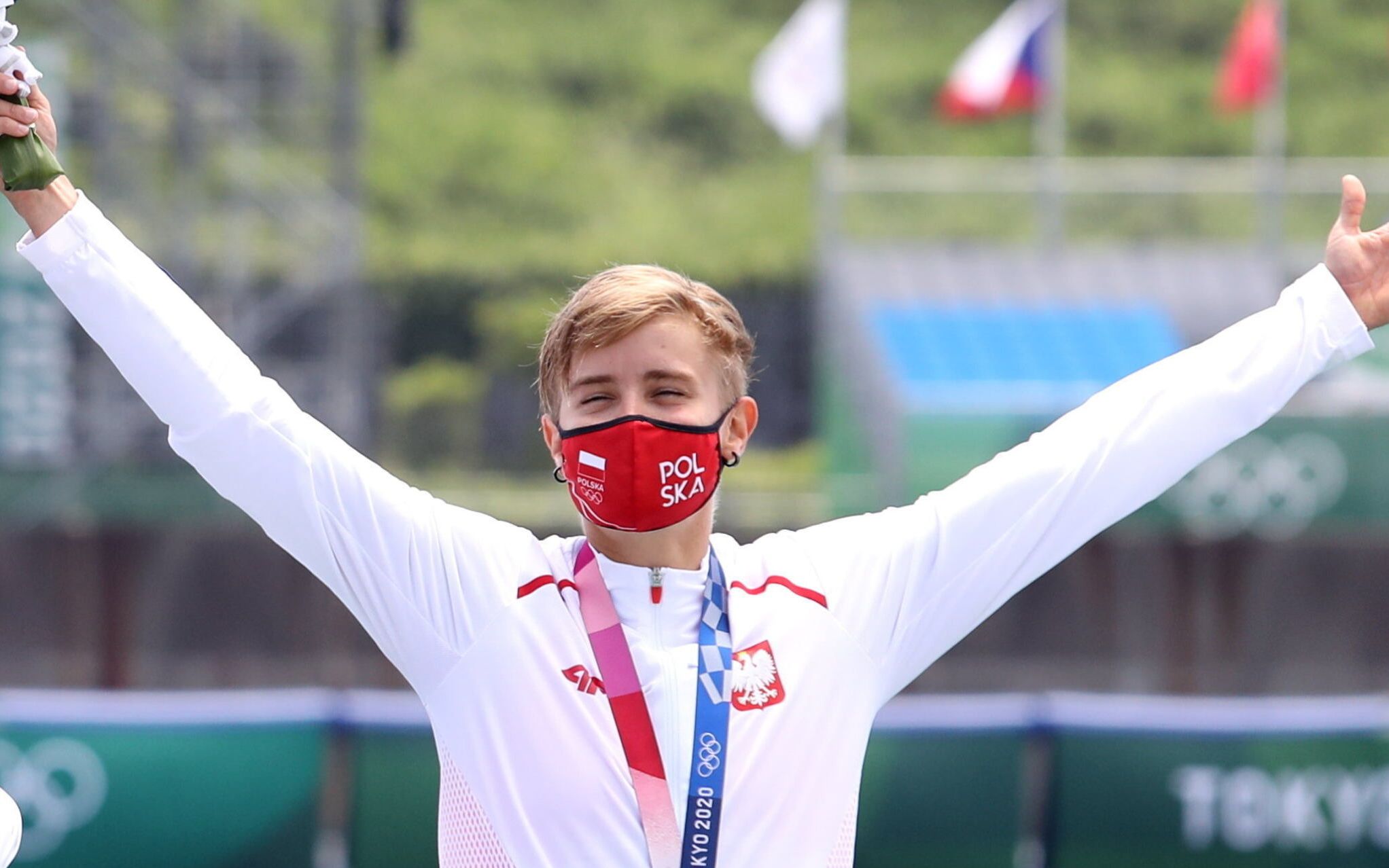 28.07.2021  Tokio . Czworka podwojna kobiet  Katarzyna Zillmann ,  srebrny  medal  na Igrzyskach Olimpijskich w Tokio. Fot . Kuba Atys / Agencja Gazeta