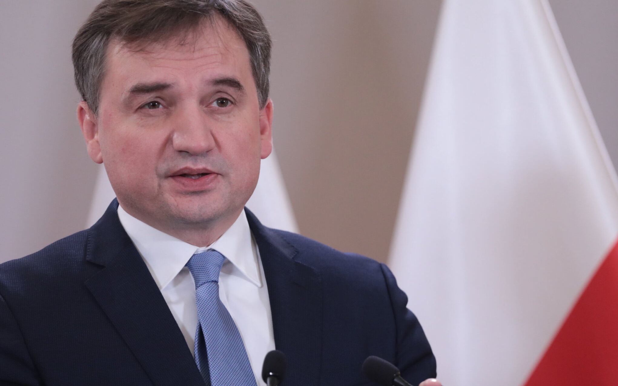 29.11.2021 Warszawa , al,. Roz , Ministerstwo Sprawiedliwosci . Minister sprawiedliwosci , prokurator generalny w rzadzie PiS Zbigniew Ziobro podczas konferencji prasowej .
Fot. Slawomir Kaminski / Agencja Wyborcza.pl