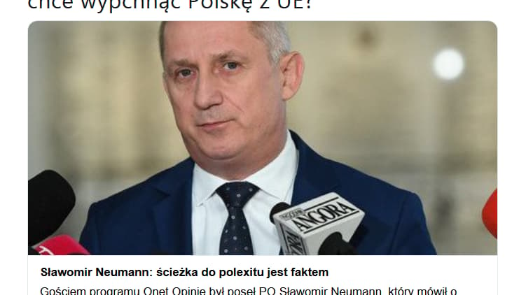 polexit” staje się chyba jedynym znanym elementem programu PO. Powtarzają to jak mantrę i wyraźnie prą w tym kierunku. PO chce wypchnąć Polskę z UE?