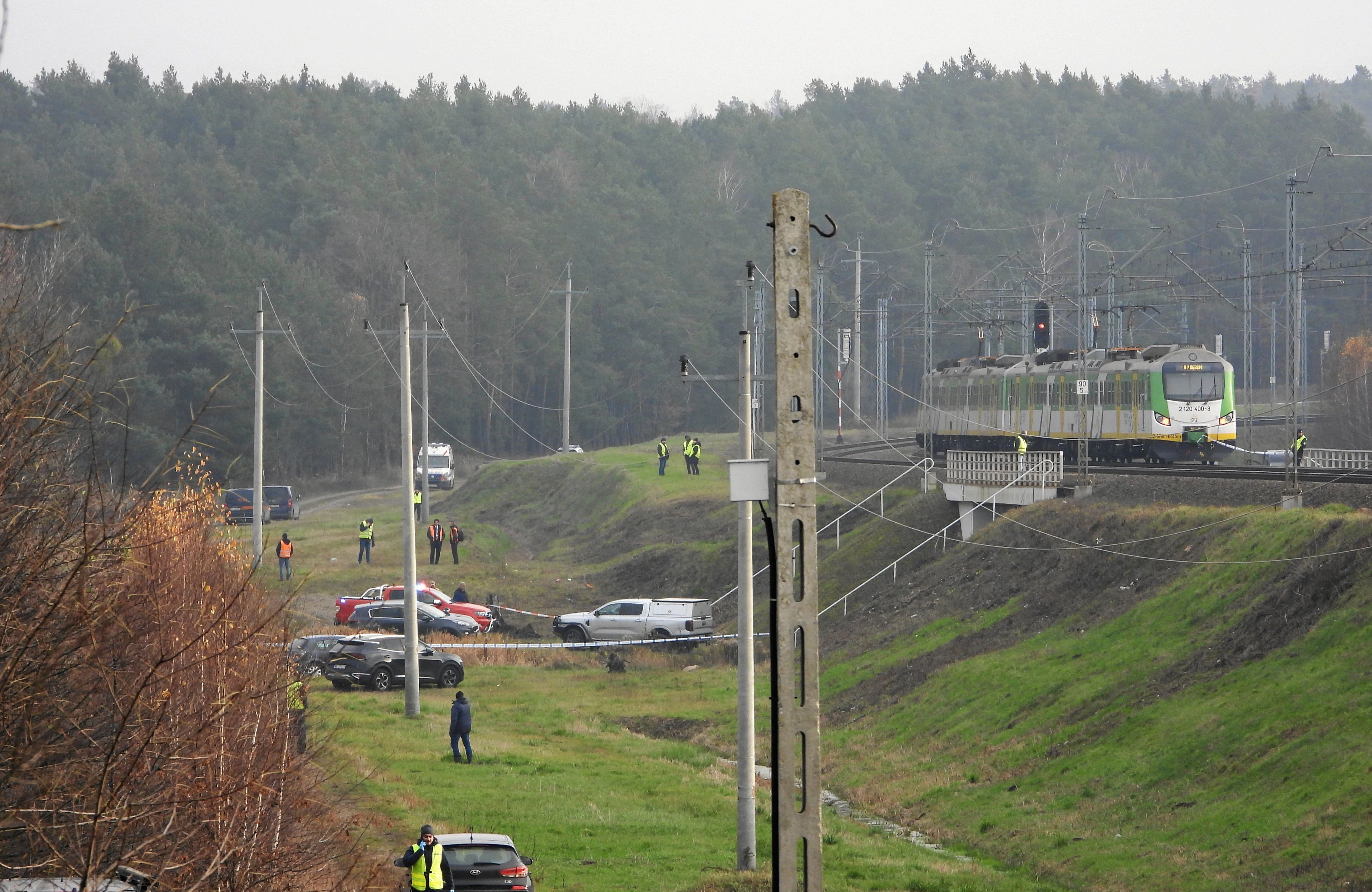 Uszkodzony fragment torowiska w powiecie garwolinskim