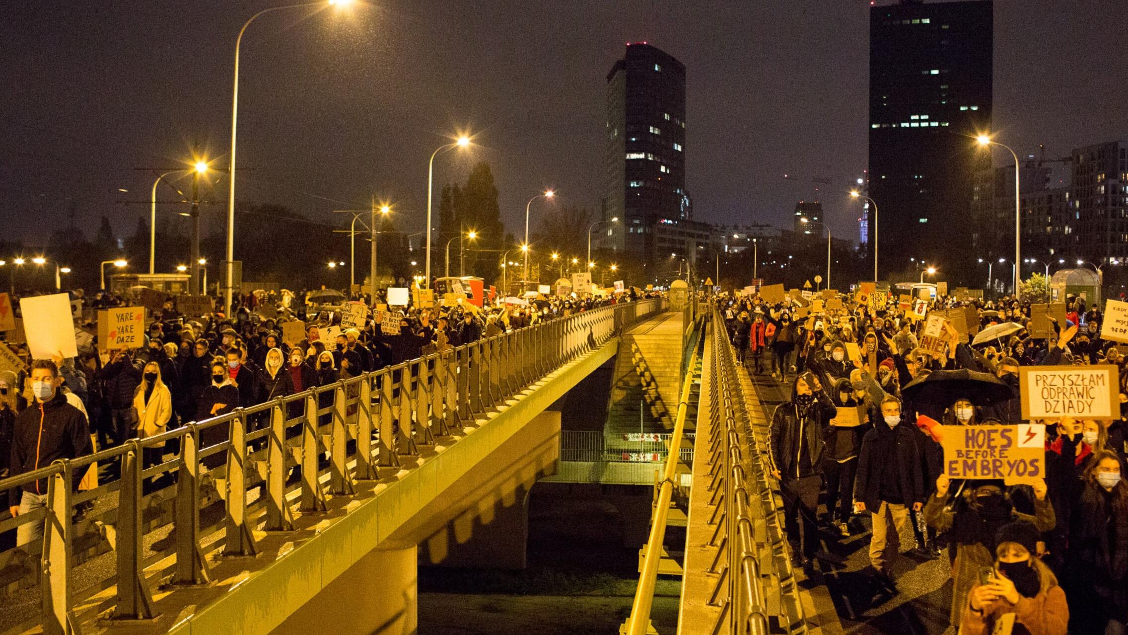 Warszawa, protest 30.10.2020