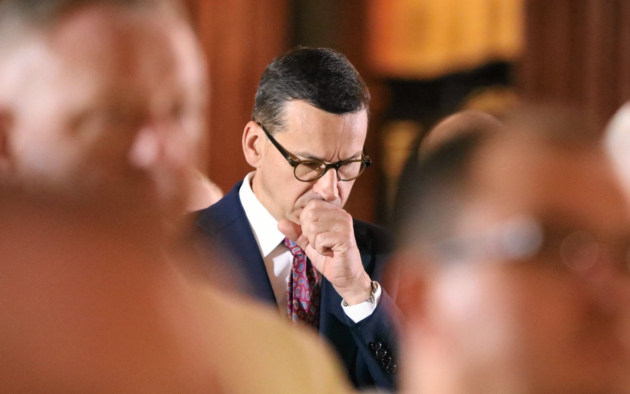 13.09.2018 Poznan . Premier Mateusz Morawiecki na mszy sw. w poznanskiej farze z okazji spotkania biskupow Rady Konferencji Episkopatow Europy  .
Fot. Lukasz Cynalewski / Agencja Gazeta