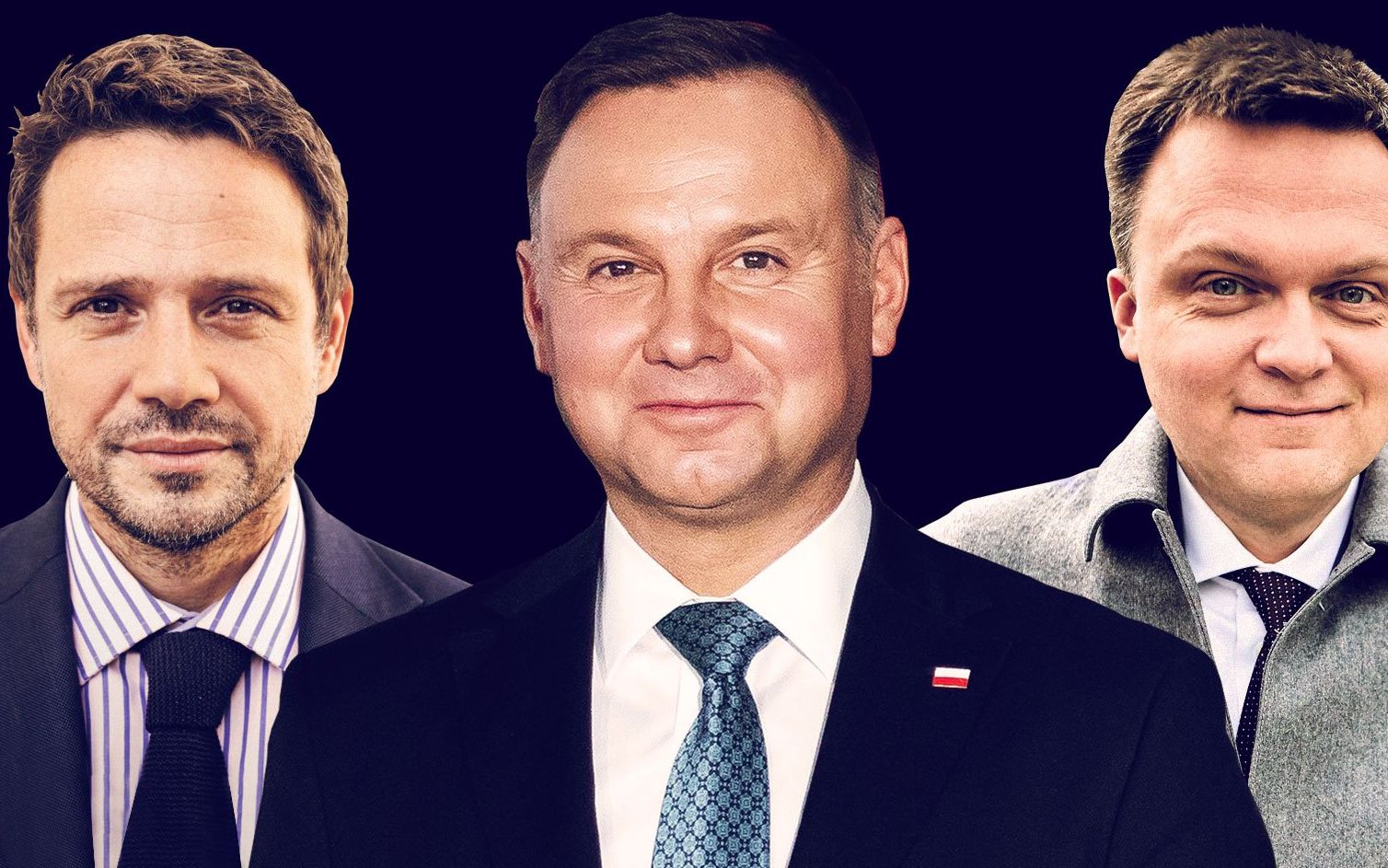 Grafika do artykułu Trzaskowski już remisuje z Dudą, a Hołownia wygrywa. Duda traci głosy konfederatów [SONDAŻ OKO.PRESS]