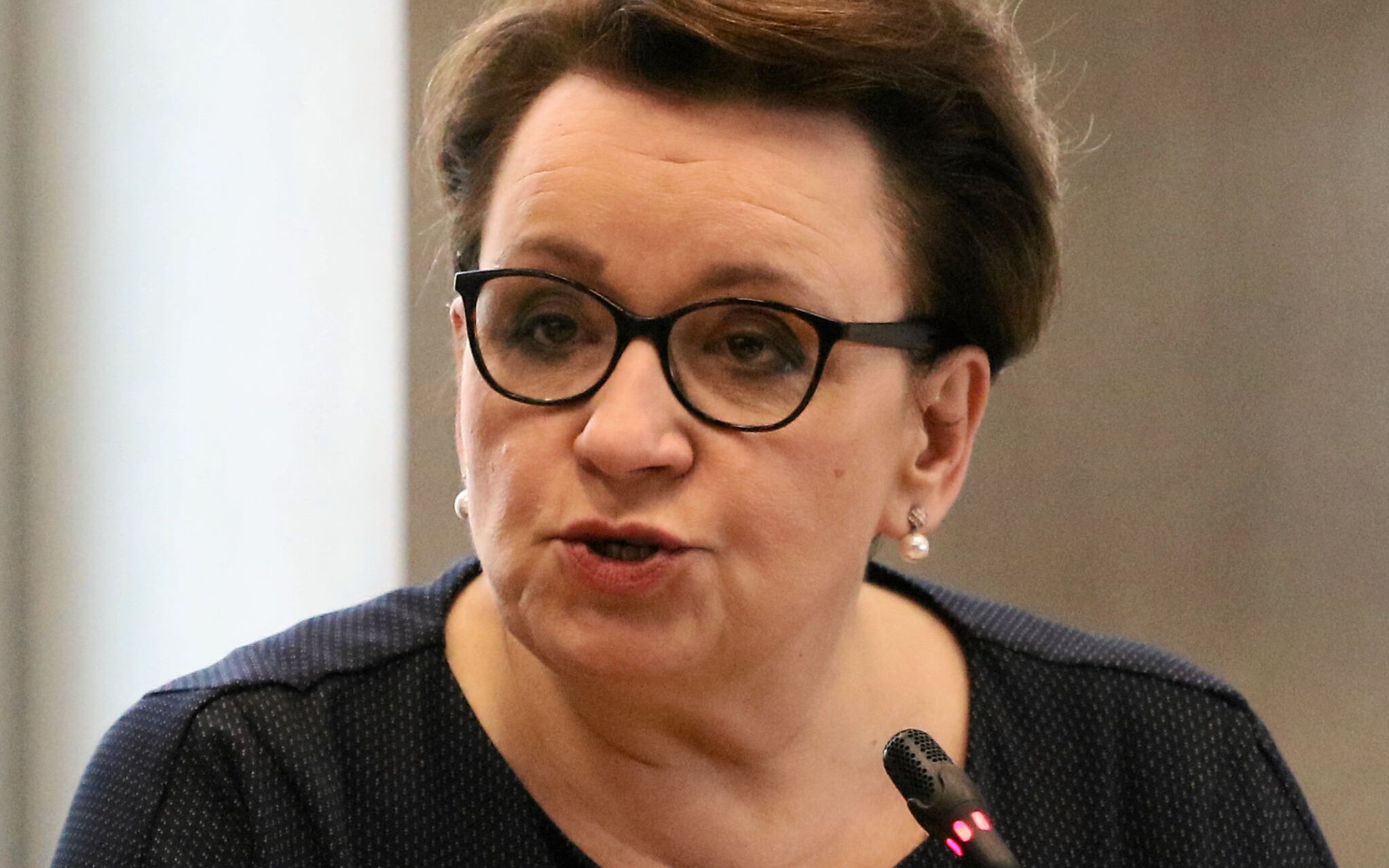 25.04.2019 Warszawa , Sejm . Komisja Edukacji Narodowej . Minister Anna Zalewska podczas sprawozdania .
Fot. Slawomir Kaminski / Agencja Wyborcza.pl
