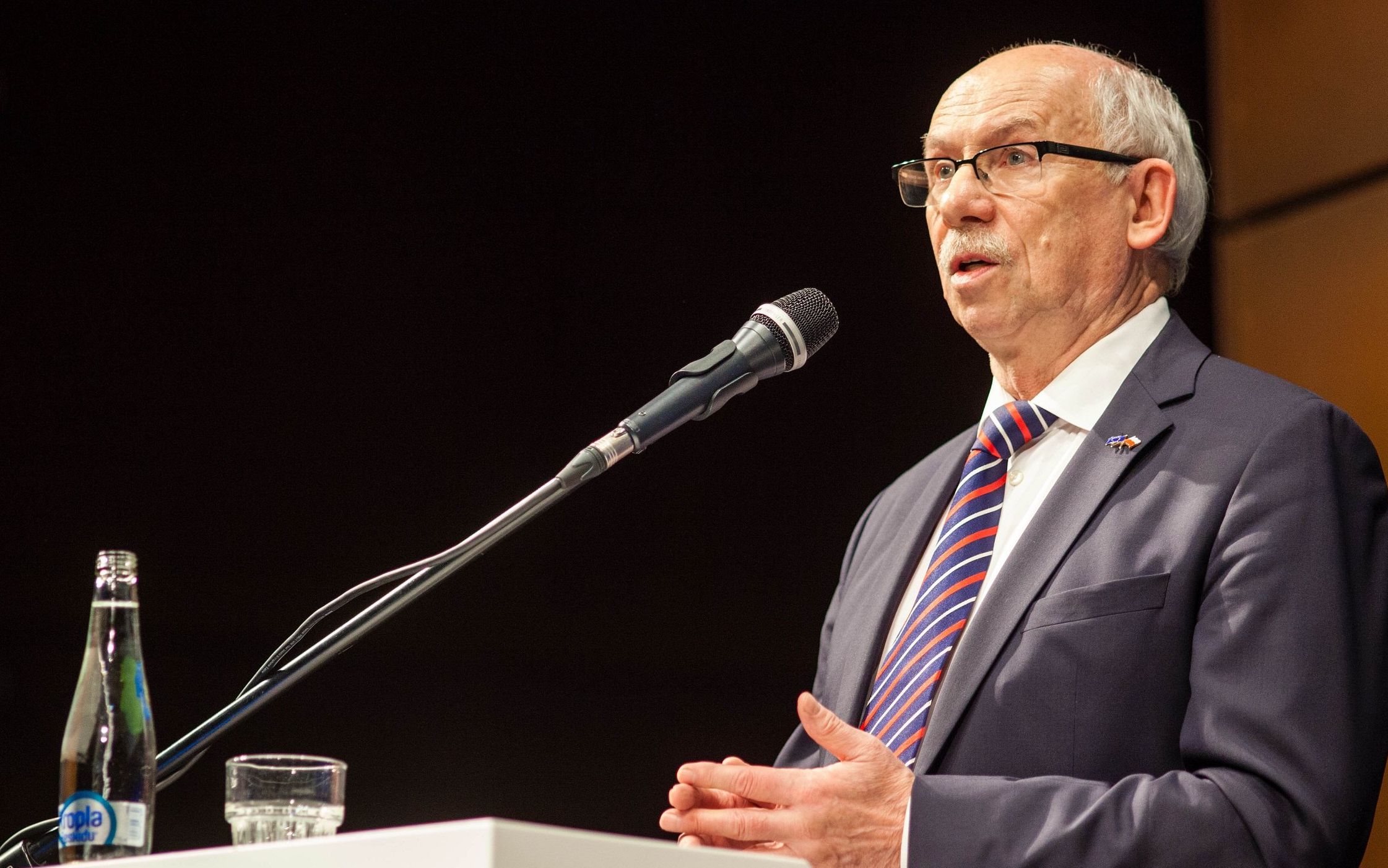 08.03.2019 Gdansk . Europejskie Centrum Kultury . Janusz Lewandowski podczas konferencji " W kierunku spojnej Europy " .
Fot. Michal Ryniak / Agencja Gazeta