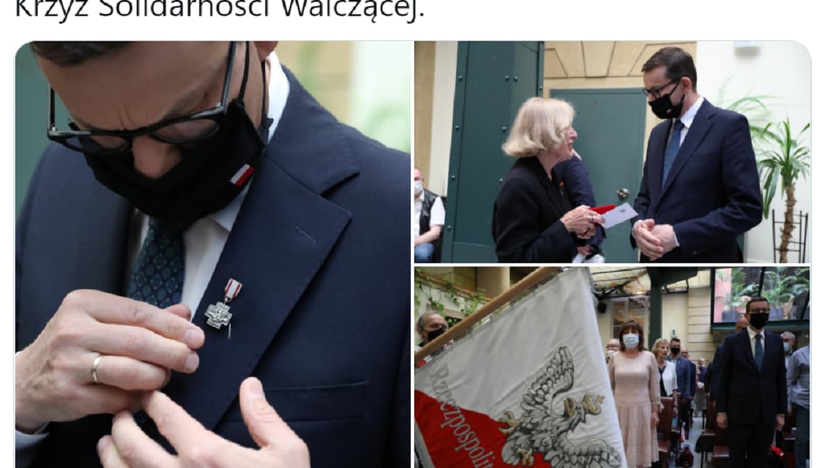 Morawiecki odznaczony Krzyżem Solidarności Walczącej