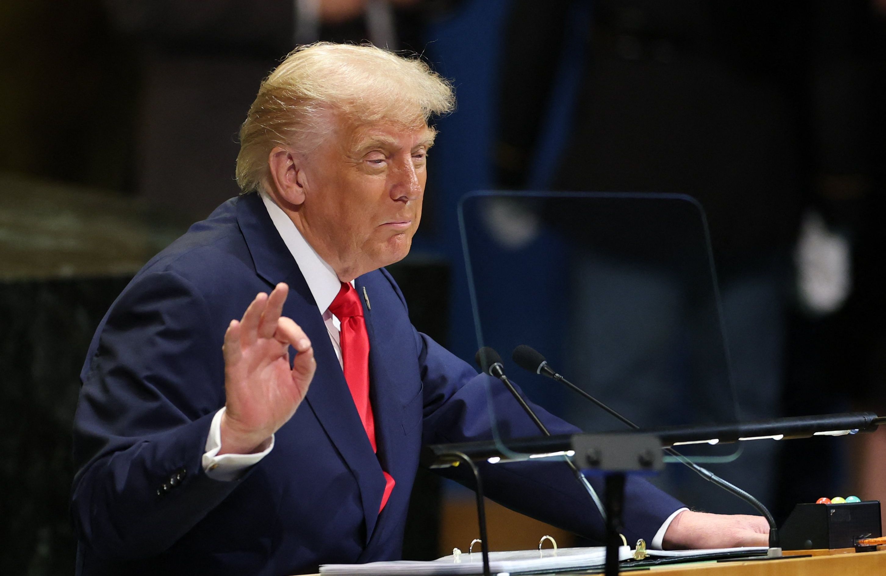 Donald Trump w ONZ, 23 września 2025 r.