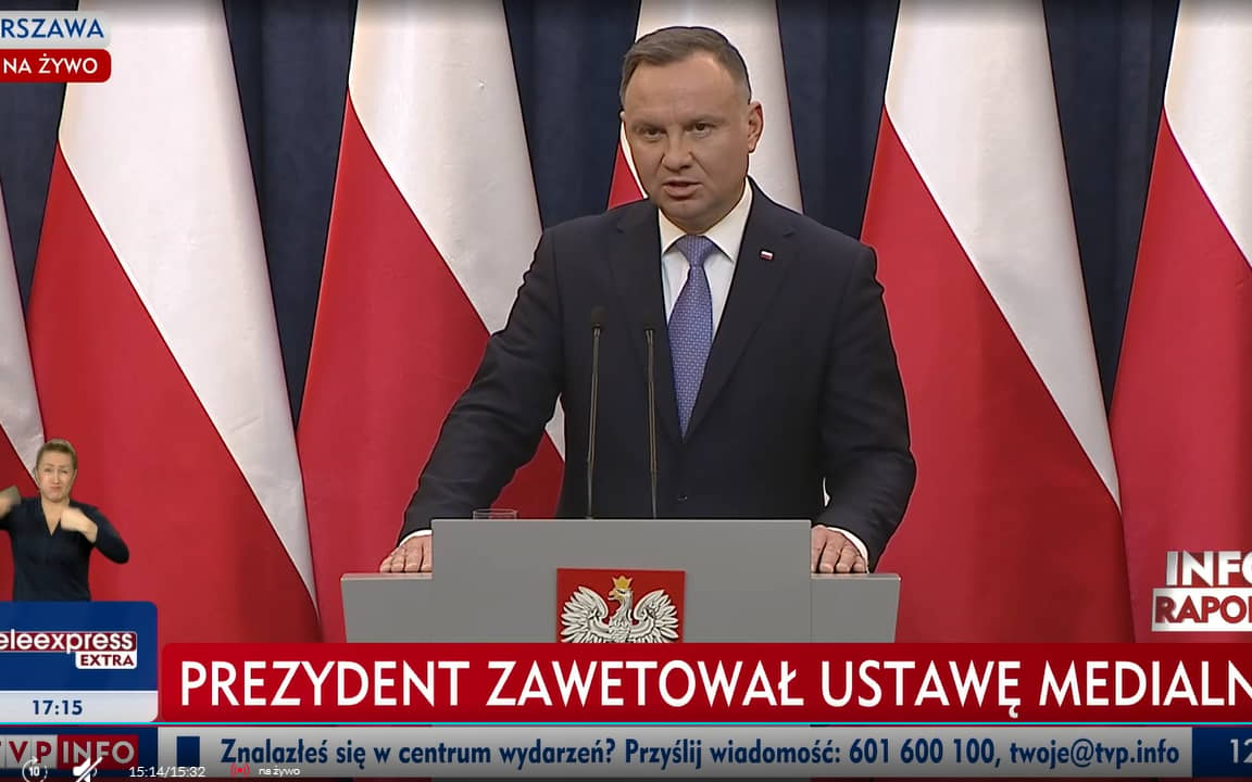 Grafika do artykułu Weto! Prezydent Duda postawił się Kaczyńskiemu i nie podpisał lex TVN