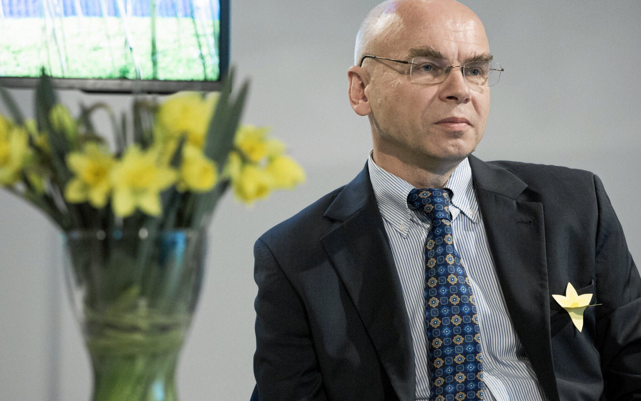 17.04.2018 Warszawa , Muzeum historii Zydow Polskich POLIN . Dyrektor muzeum Dariusz Stola podczas konferencji prasowej dotyczacej obchodow 75 rocznicy wybuchu powstania w Getcie Warszawskim .
Fot. Adam Stepien / Agencja Gazeta